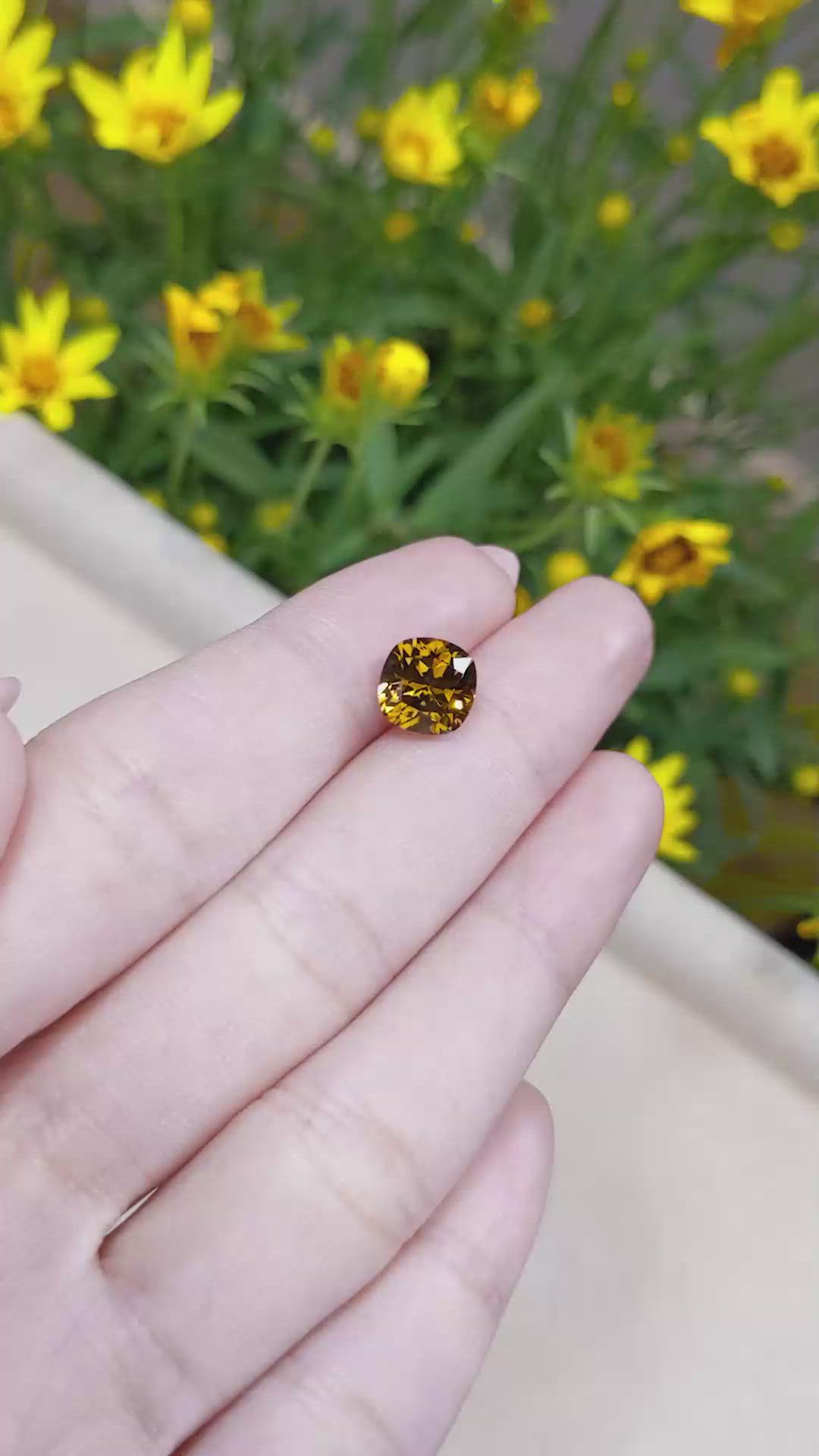 3.31 Ct. Mali Garnet from West Africa Size Video