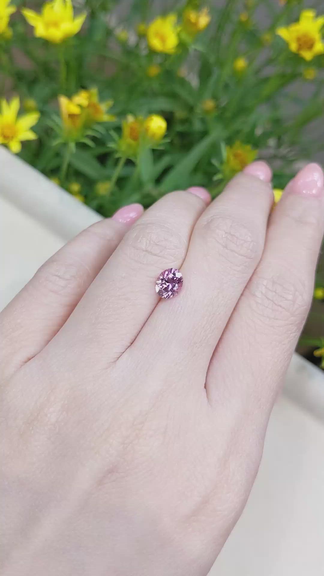 1.27 Ct. Malaya Garnet from Tanzania Size Video