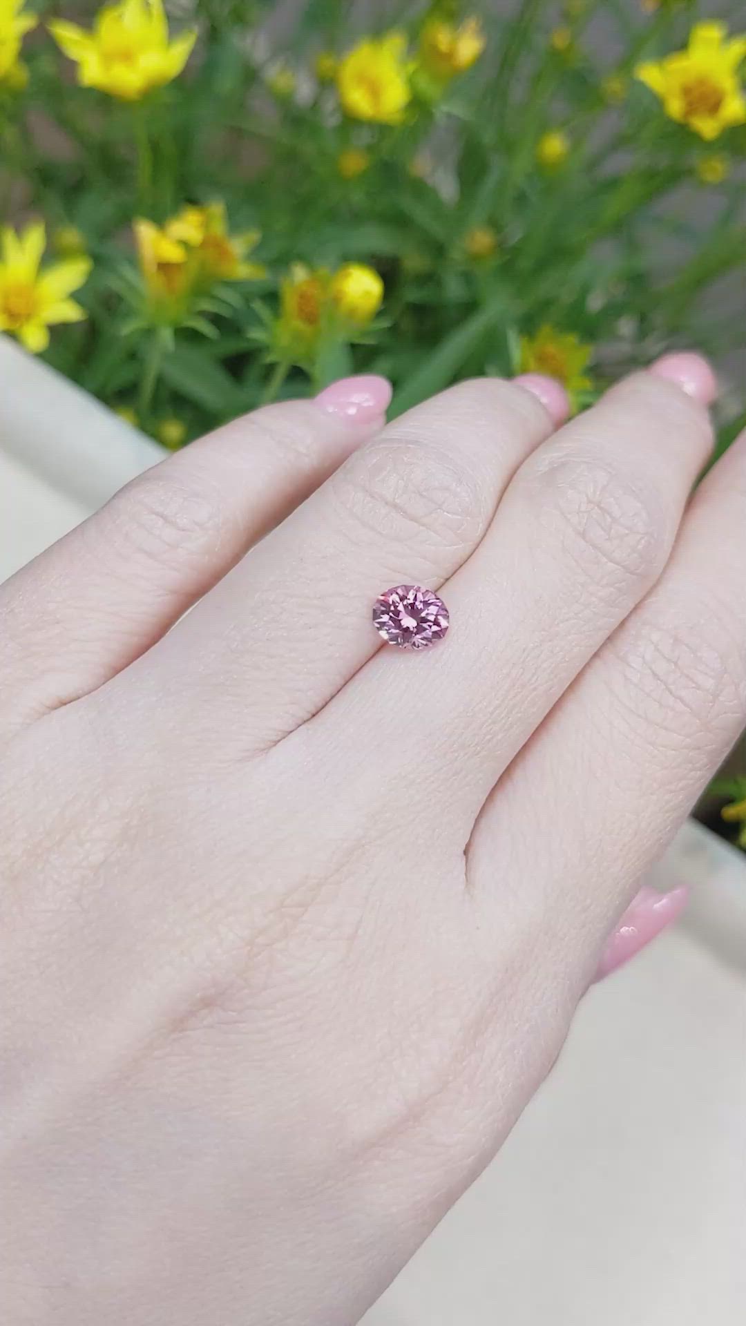 1.27 Ct. Malaya Garnet from Tanzania Size Video