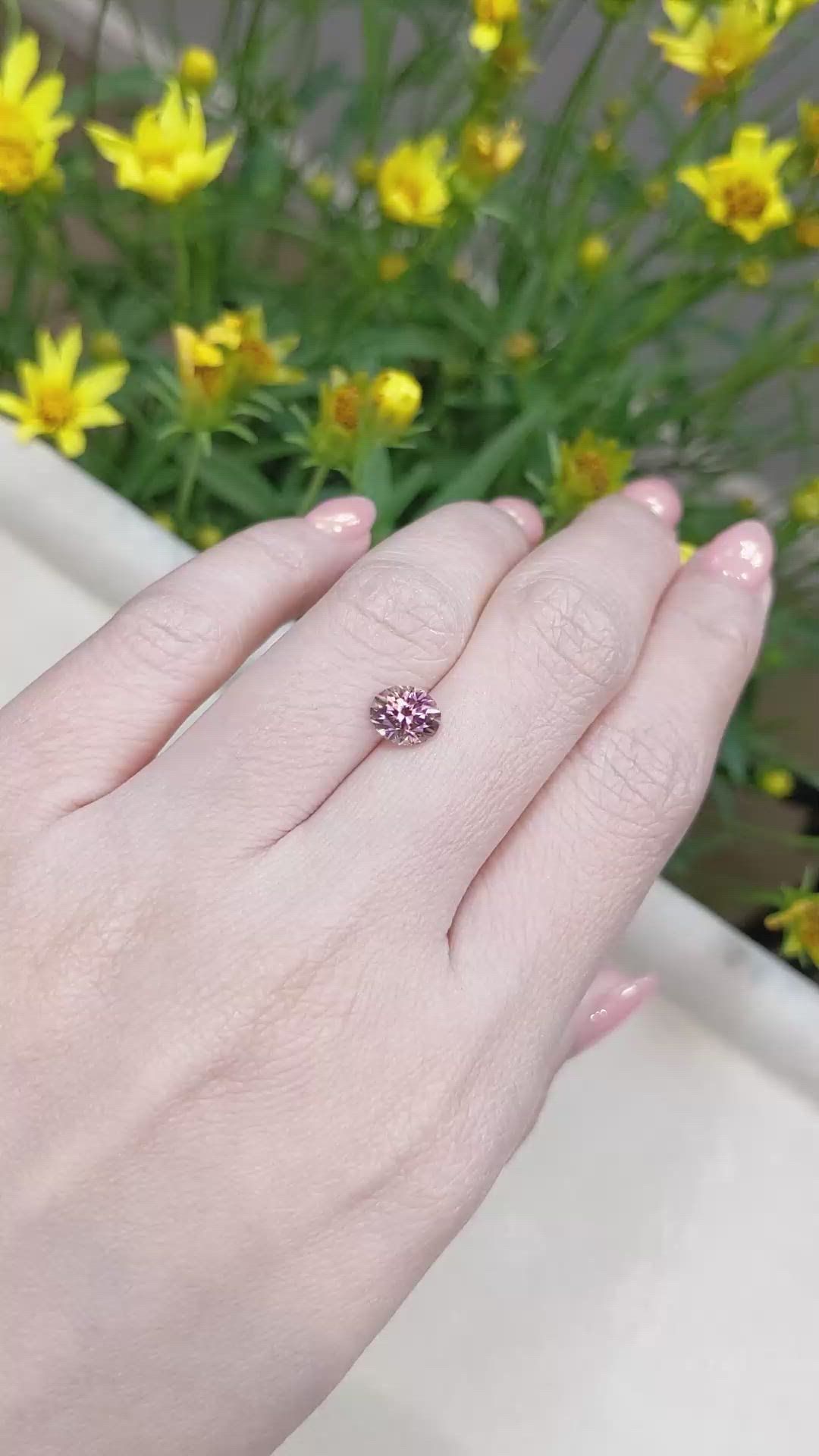 1.39 Ct. Malaya Garnet from Tanzania Size Video