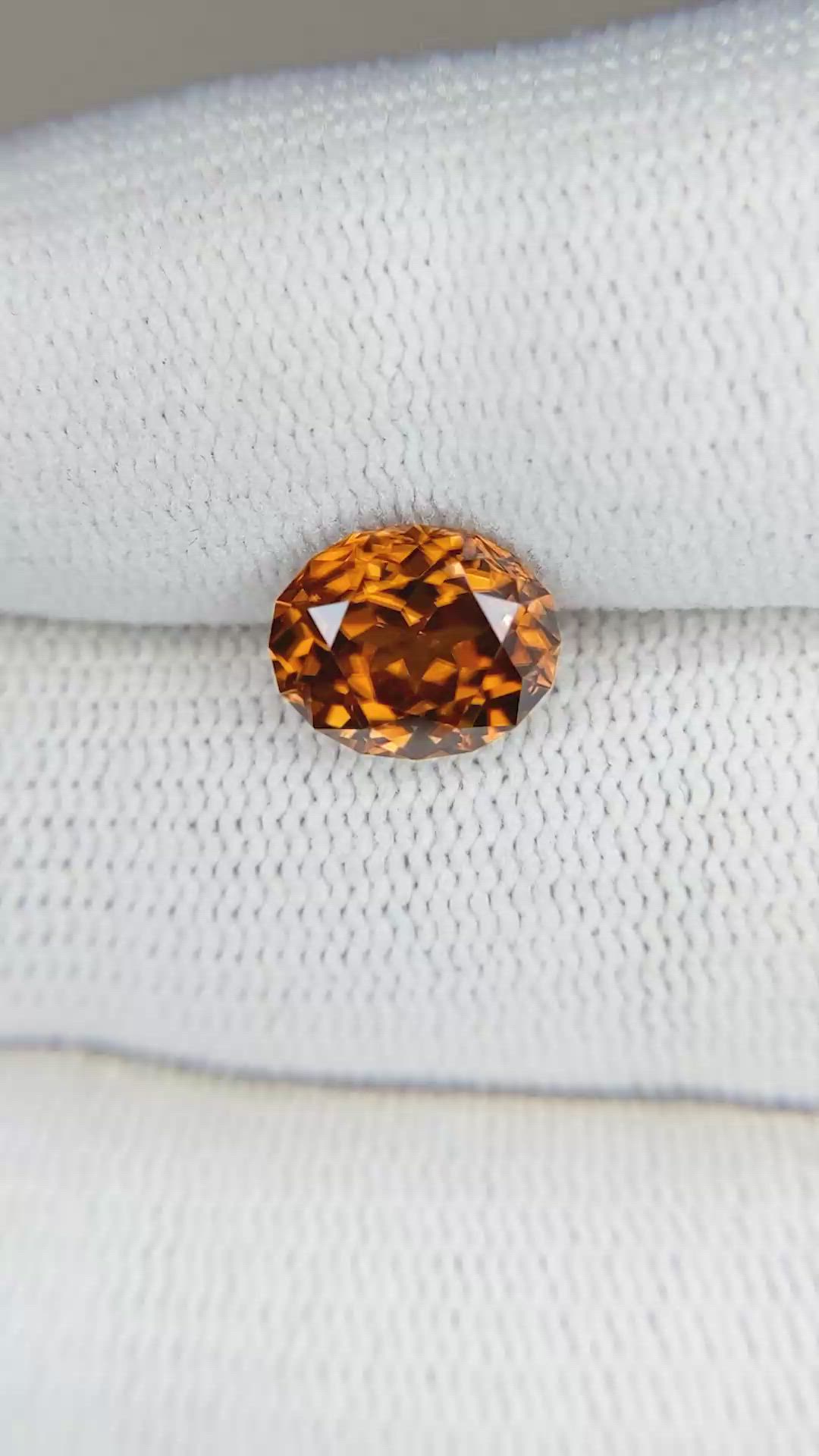 3.17 Ct. Zircon from Cambodia Size Video