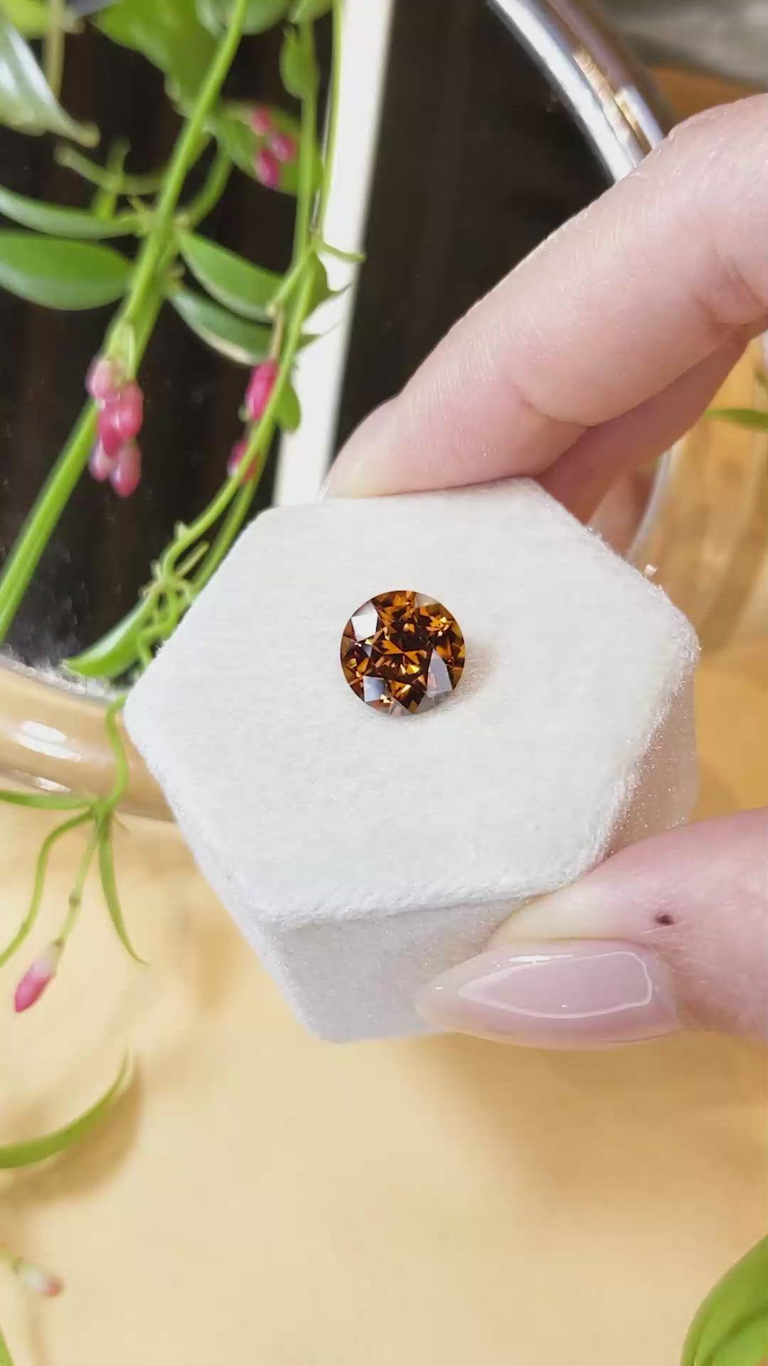 5.80 Ct. Zircon from Cambodia Size Video