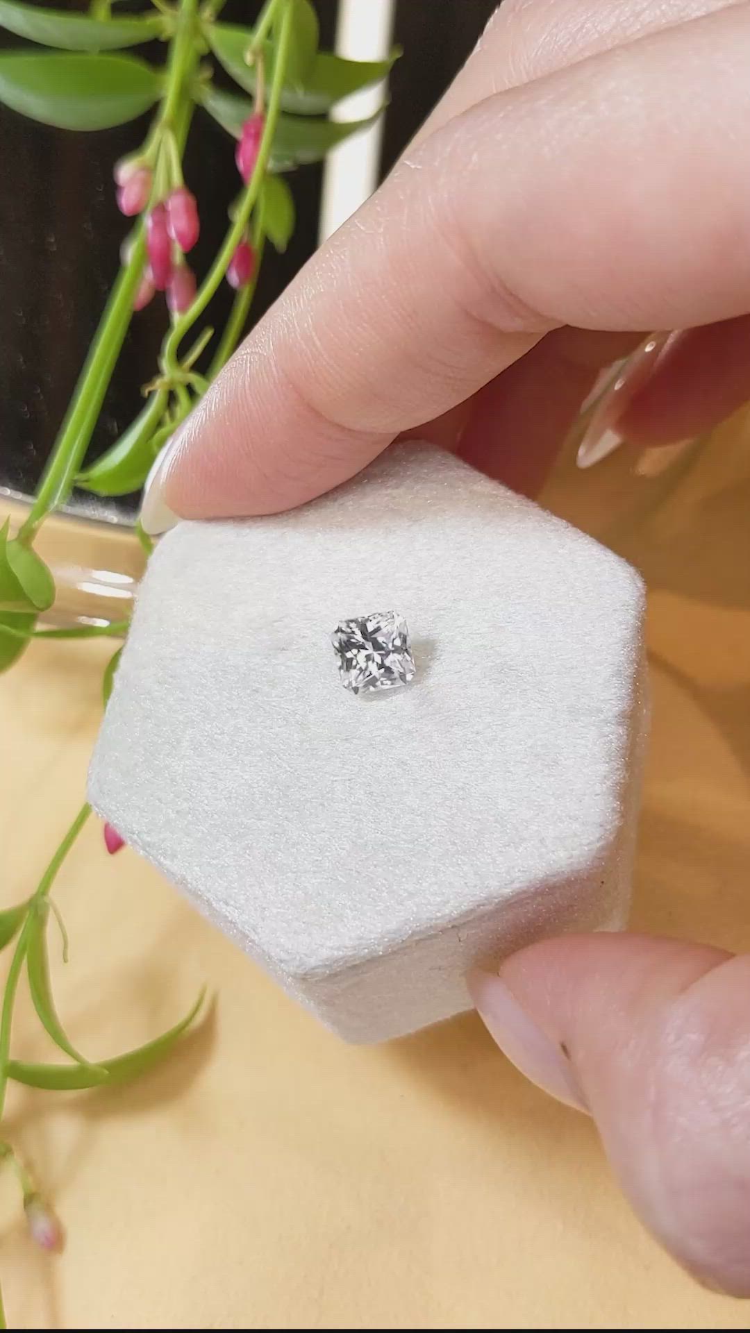 1.90 Ct. Zircon from Cambodia Size Video