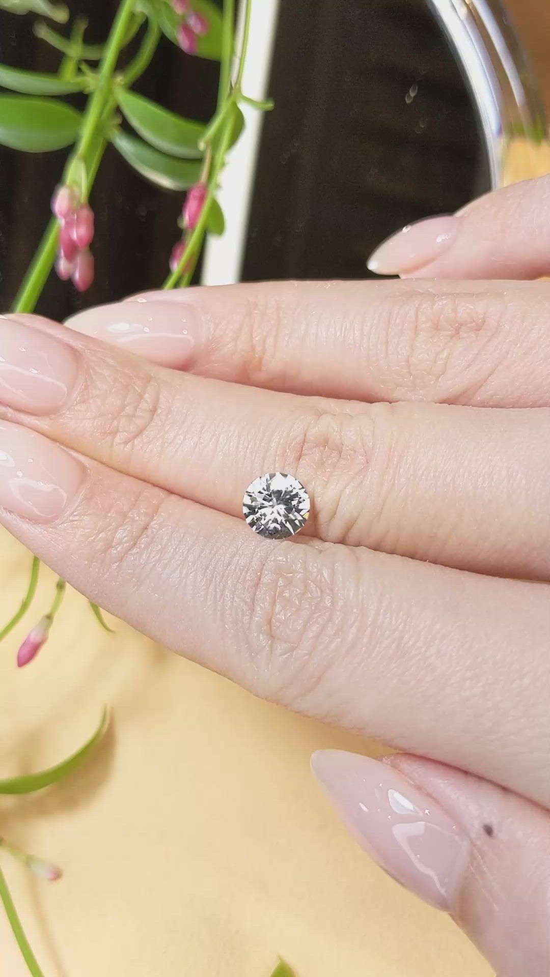 2.06 Ct. Zircon from Cambodia Size Video