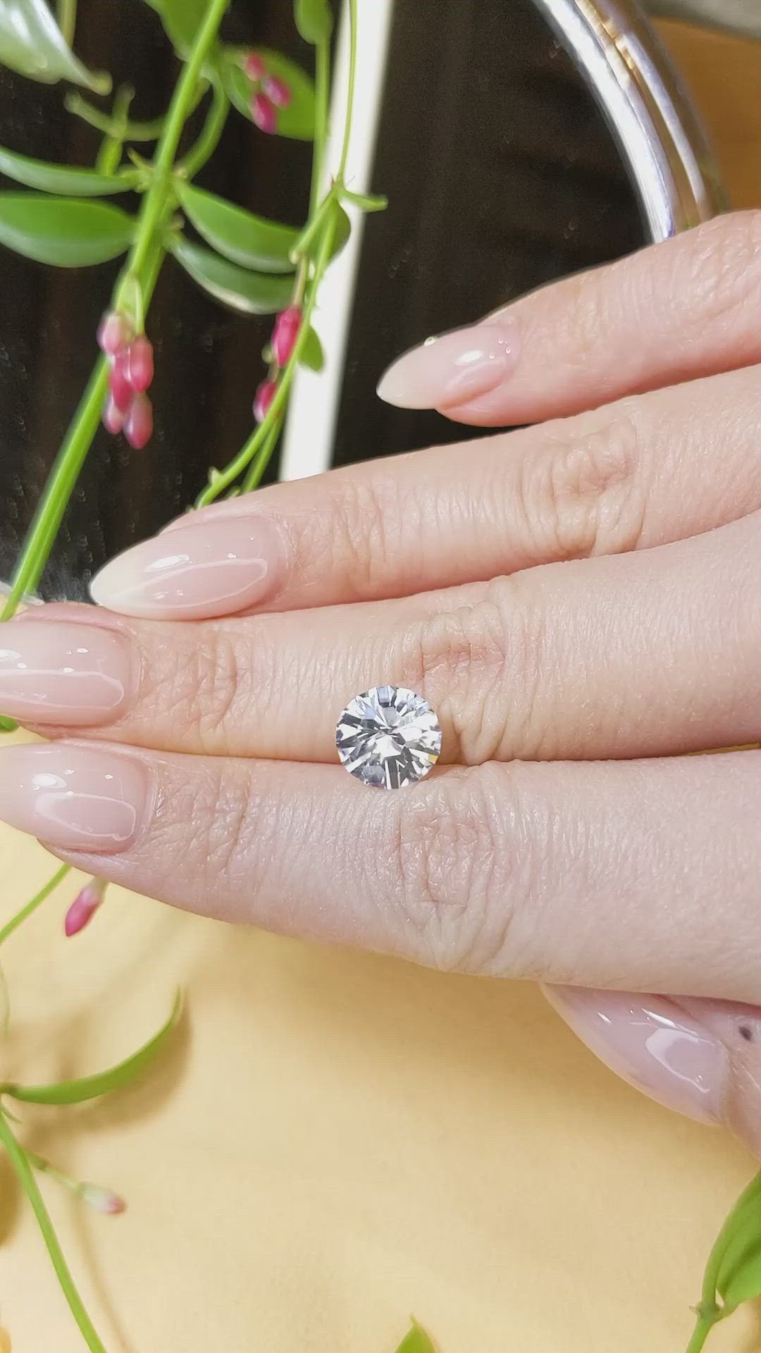 4.12 Ct. Zircon from Cambodia Size Video