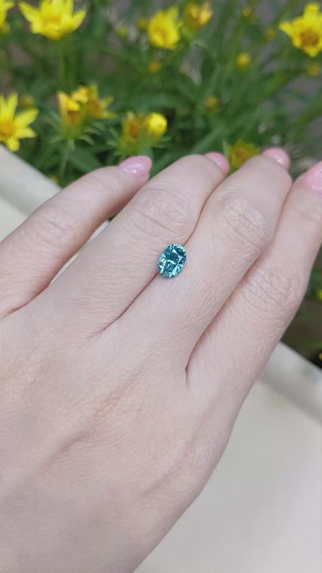 1.41 Ct. Zircon from Cambodia Size Video