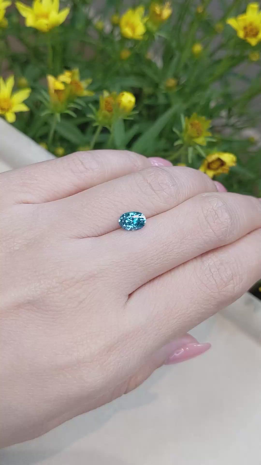 1.41 Ct. Zircon from Cambodia Size Video