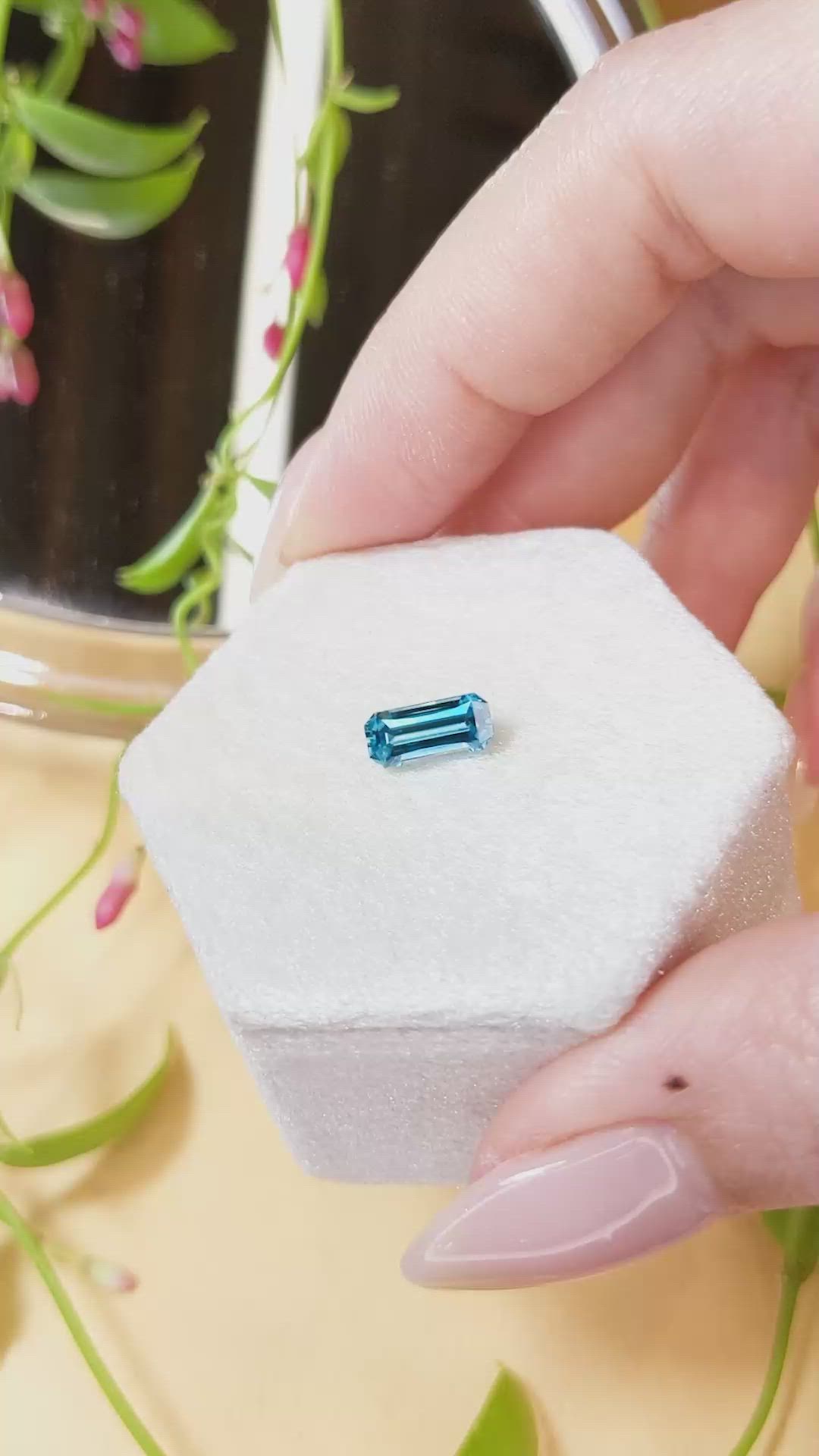 1.70 Ct. Zircon from Cambodia Size Video