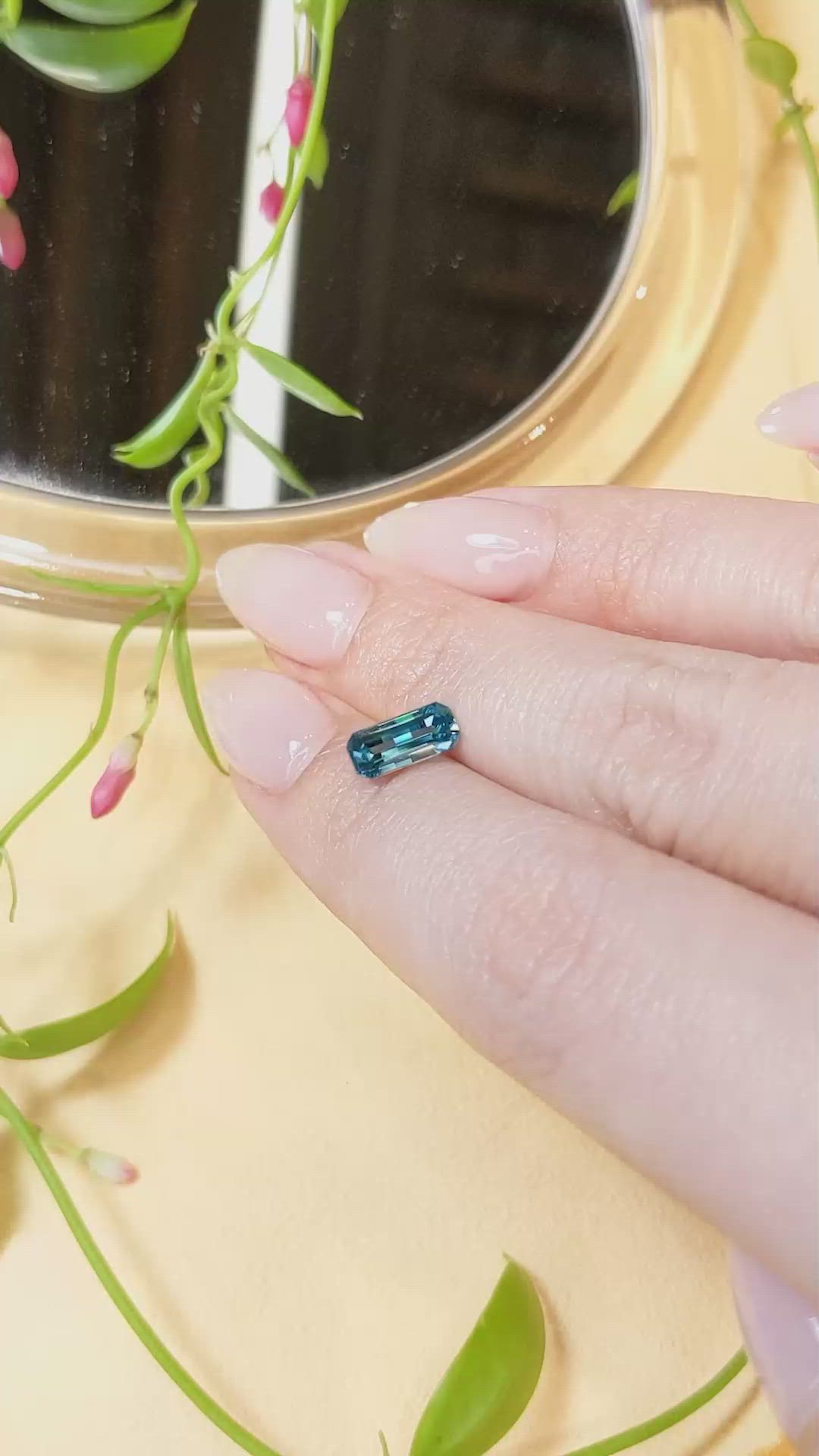 1.70 Ct. Zircon from Cambodia Size Video