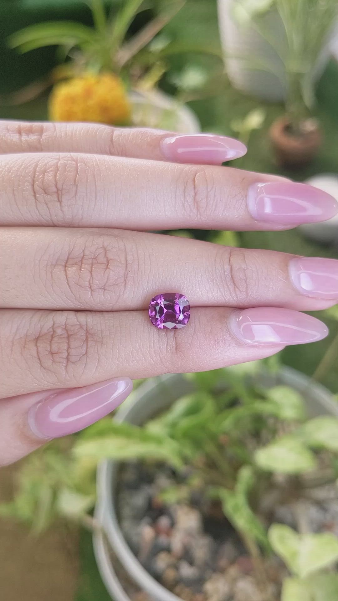 2.46 Ct. Garnet from Ceylon (Sri Lanka) Size Video