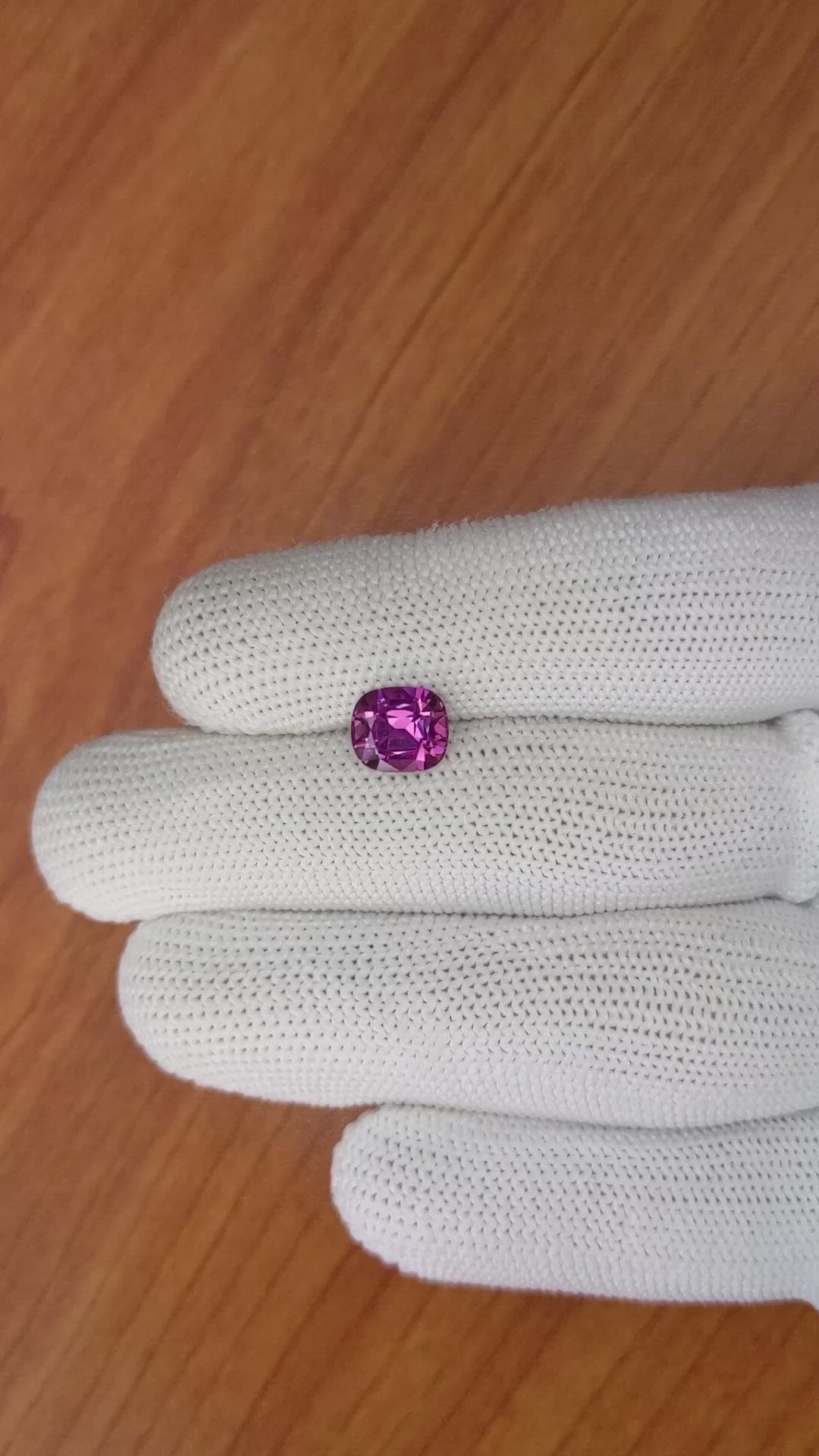 2.46 Ct. Garnet from Ceylon (Sri Lanka) Size Video
