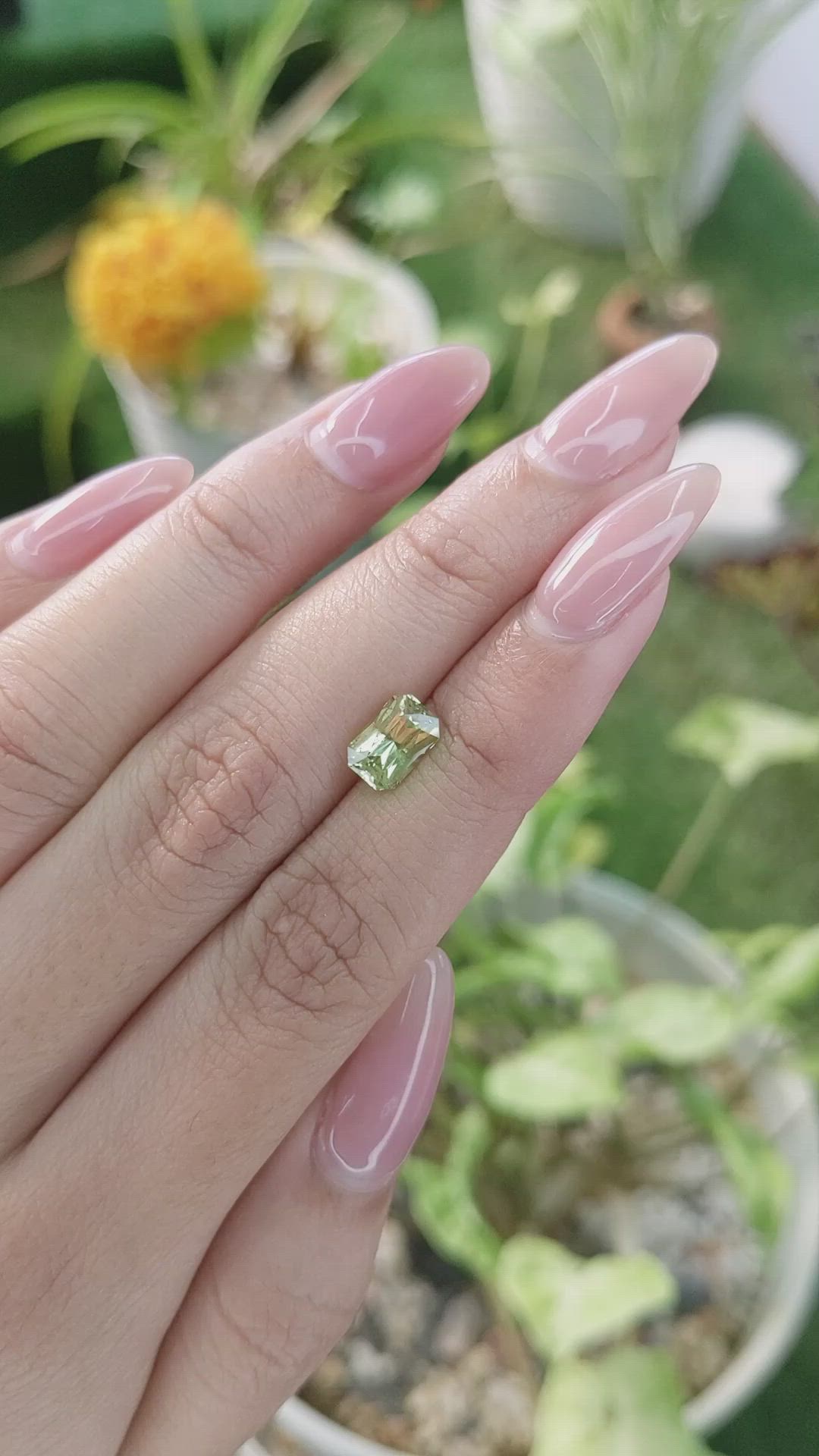 1.72 Ct. Chrysoberyl from Ceylon (Sri Lanka) Size Video