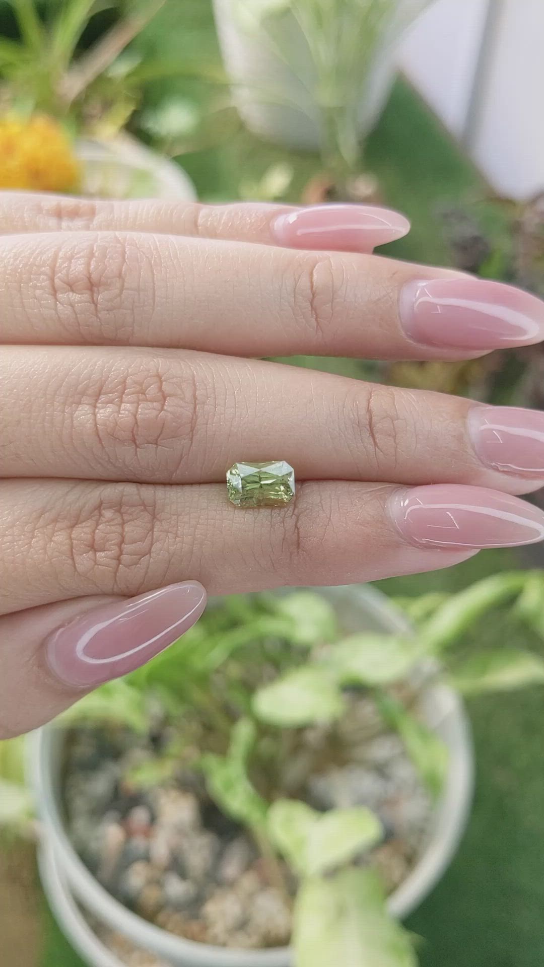 1.72 Ct. Chrysoberyl from Ceylon (Sri Lanka) Size Video