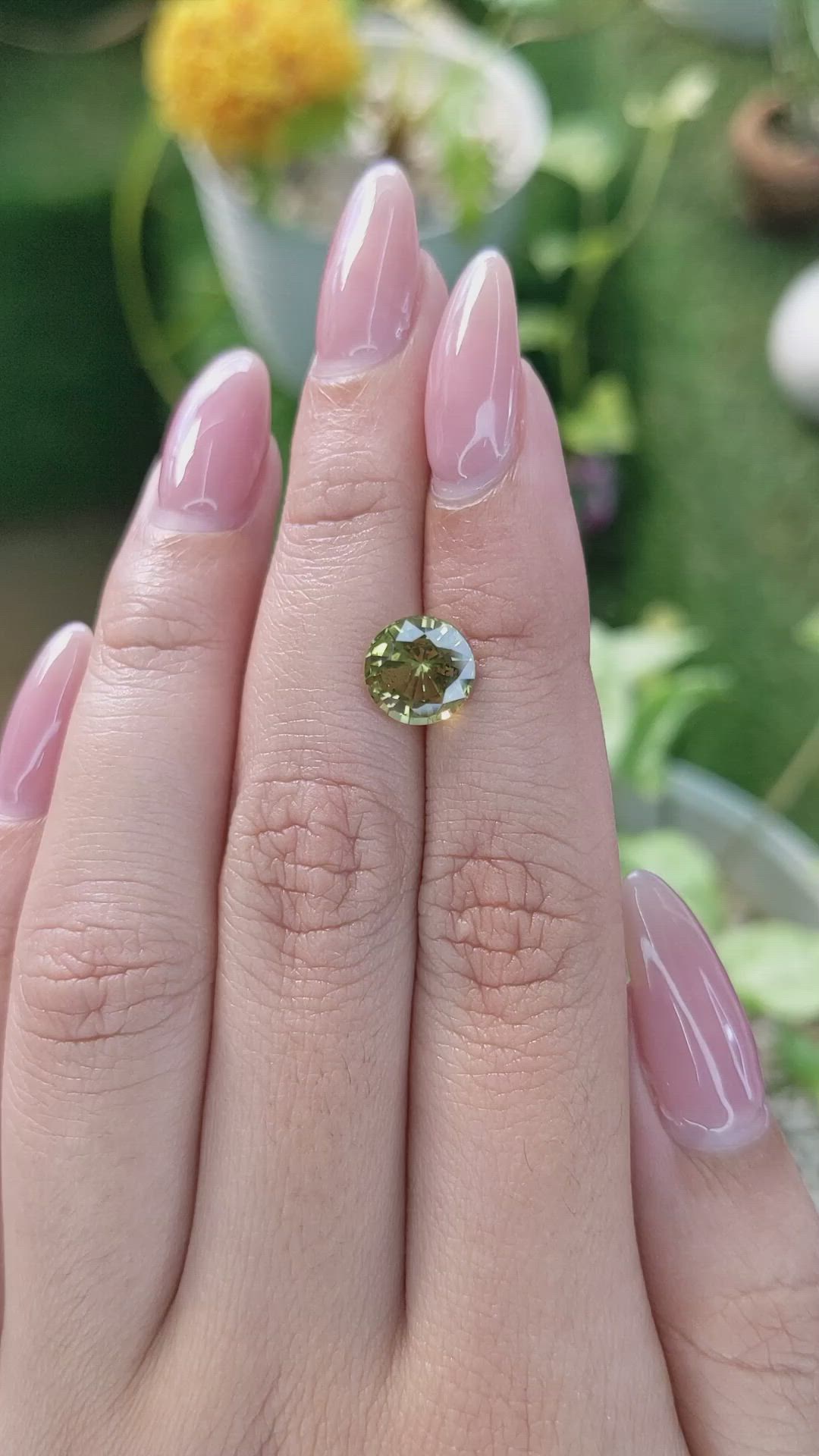 2.62 Ct. Chrysoberyl from Ceylon (Sri Lanka) Size Video