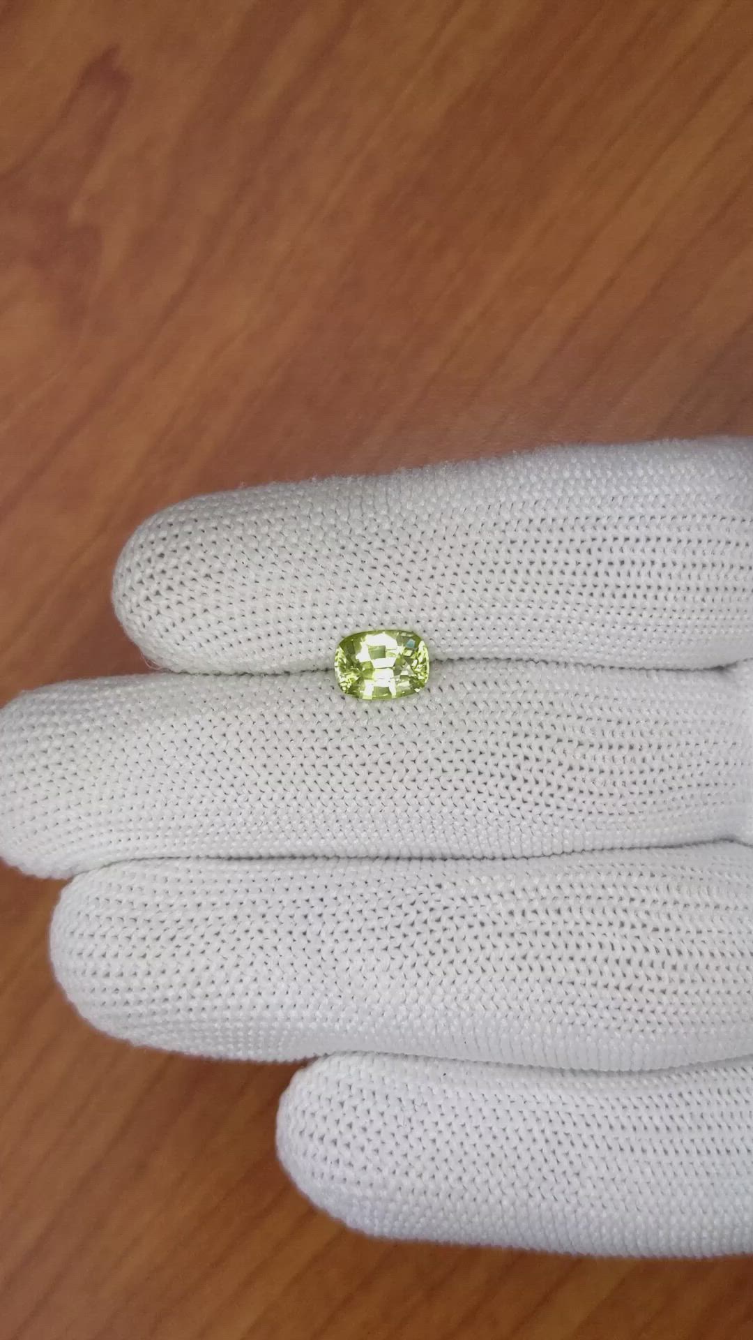 1.23 Ct. Chrysoberyl from Ceylon (Sri Lanka) Size Video