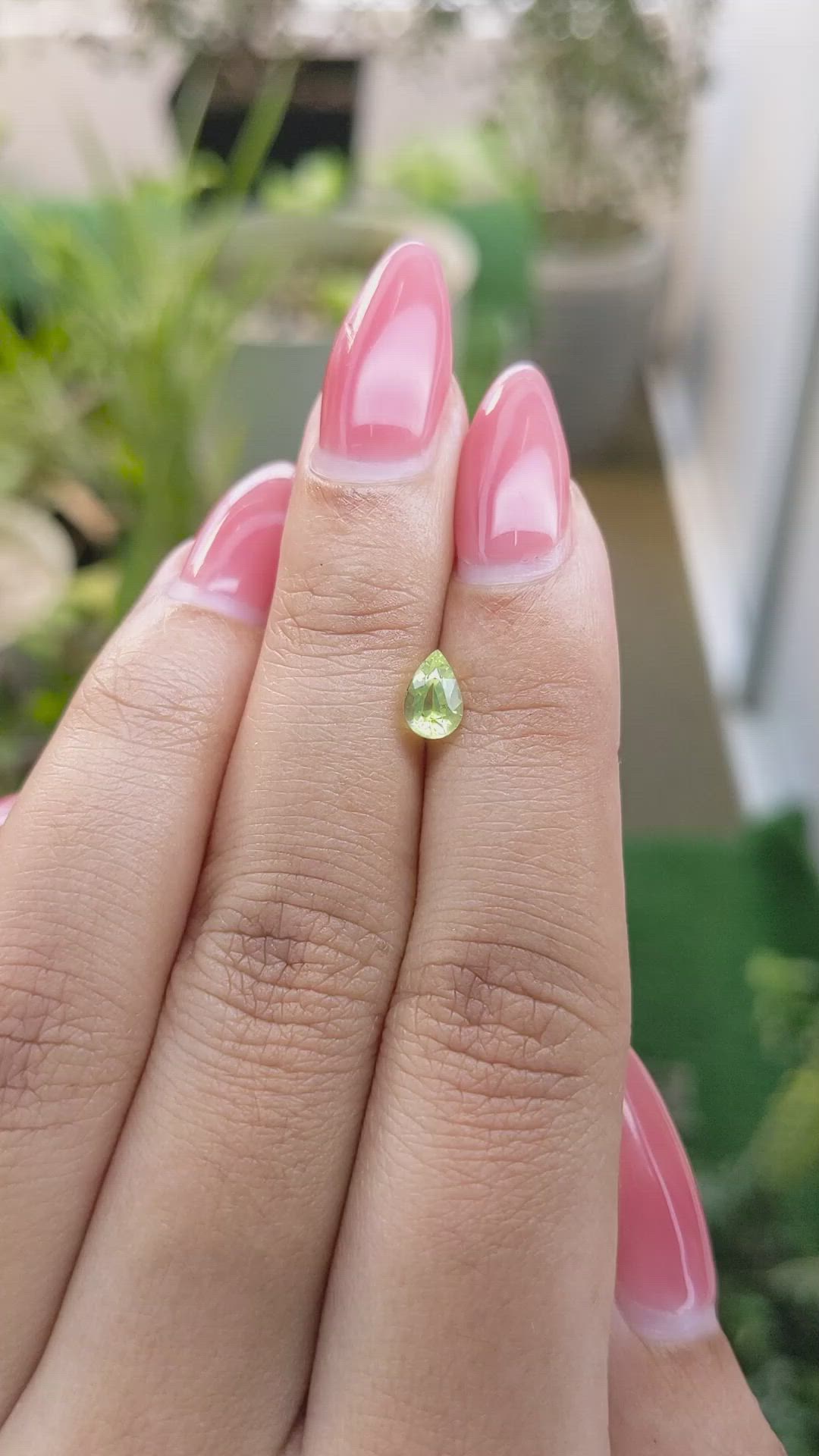 0.69 Ct. Chrysoberyl from Ceylon (Sri Lanka) Size Video