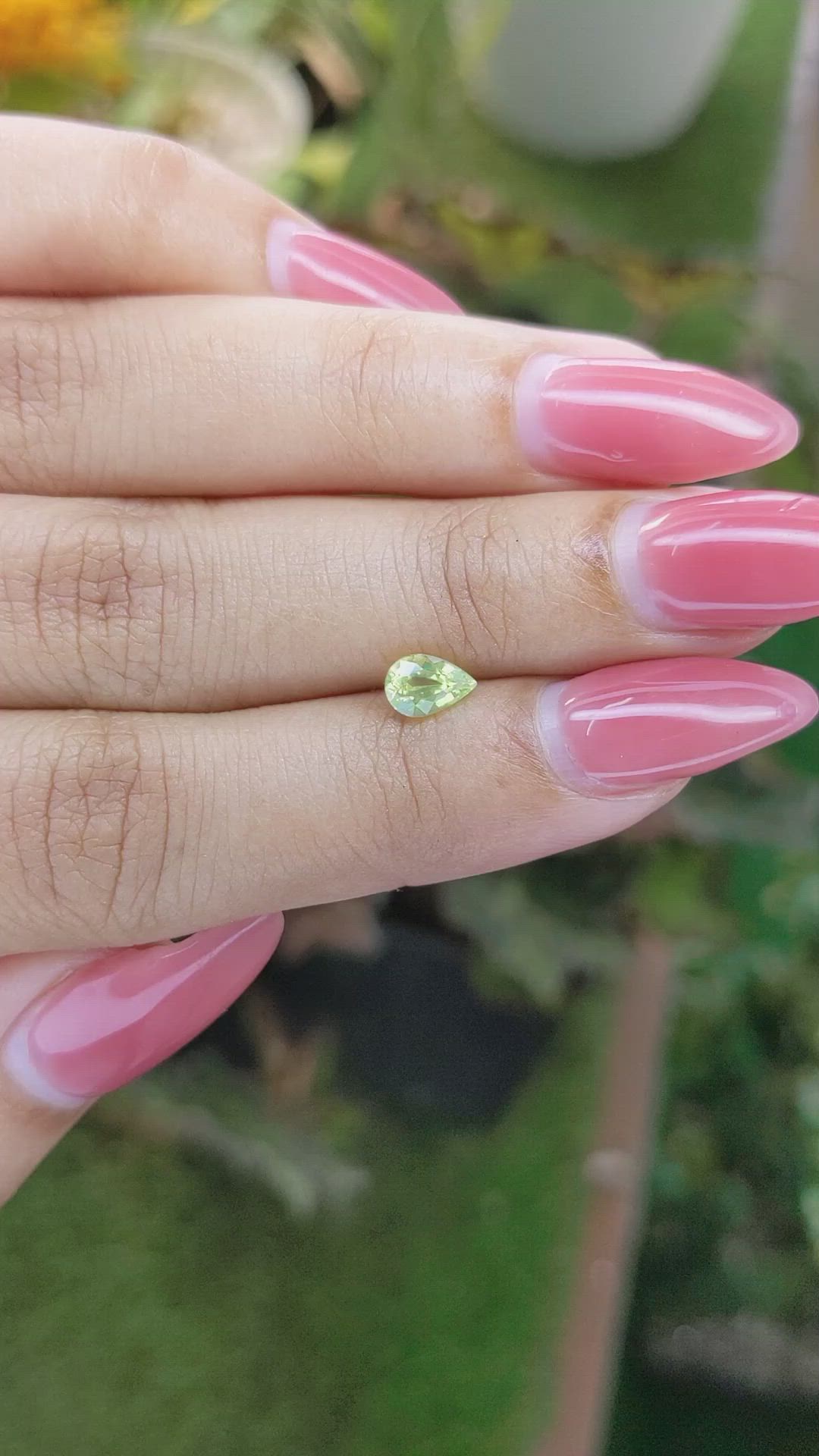 0.69 Ct. Chrysoberyl from Ceylon (Sri Lanka) Size Video