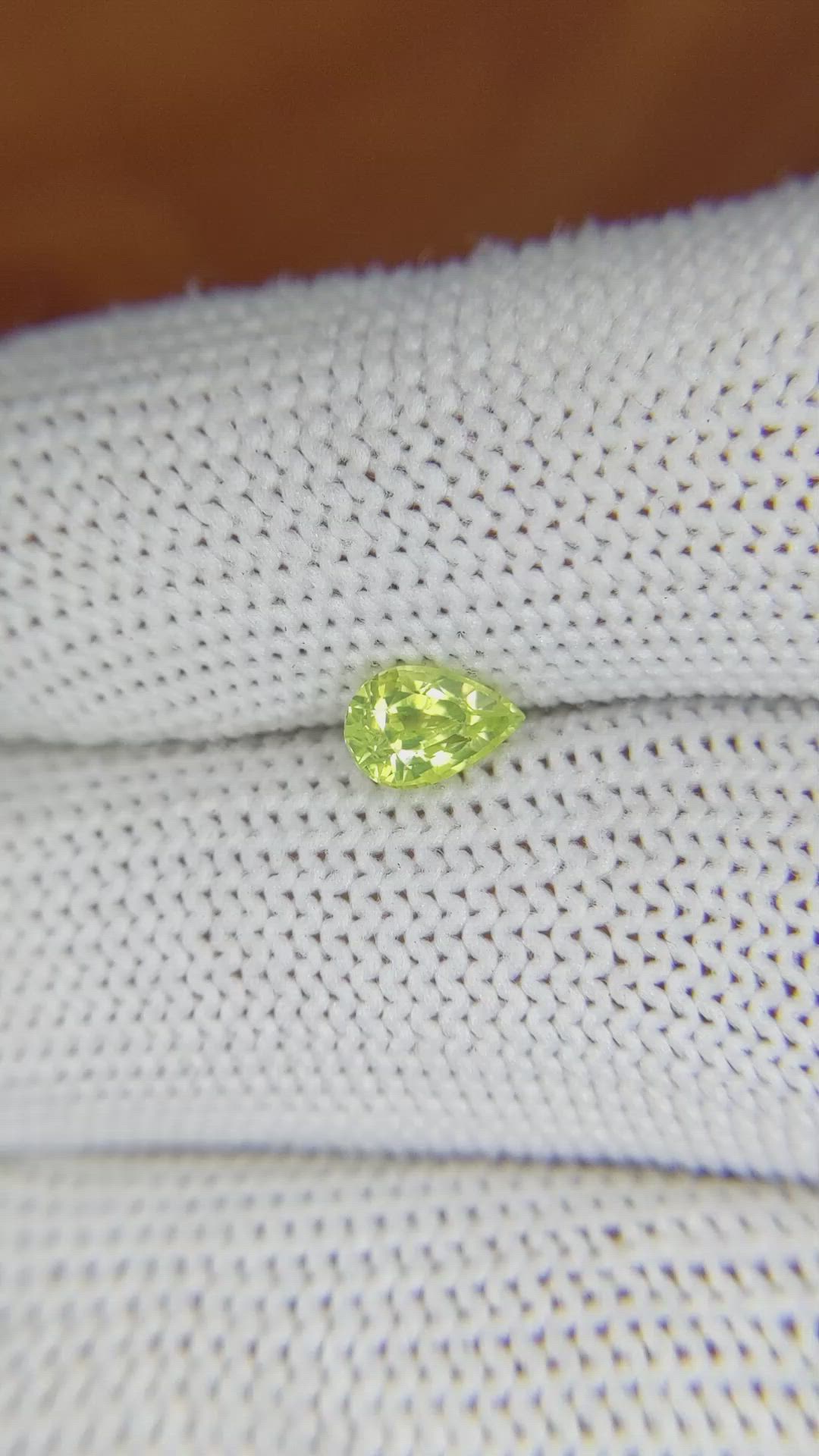 0.69 Ct. Chrysoberyl from Ceylon (Sri Lanka) Size Video