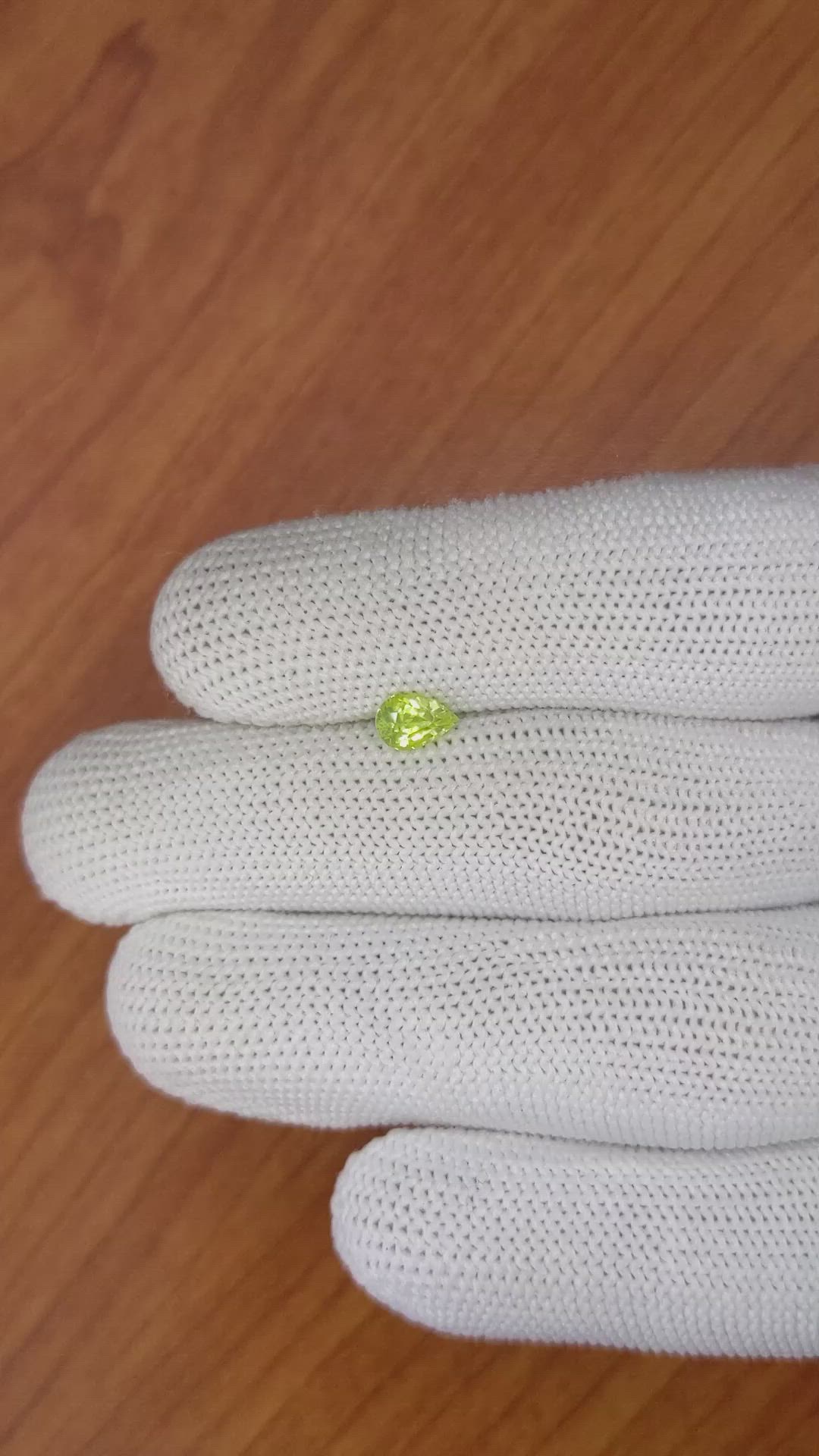 0.69 Ct. Chrysoberyl from Ceylon (Sri Lanka) Size Video
