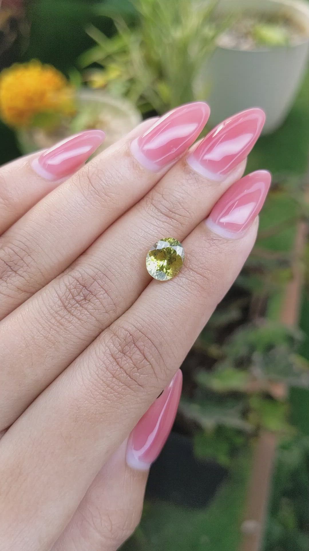 2.58 Ct. Chrysoberyl from Madagascar Size Video