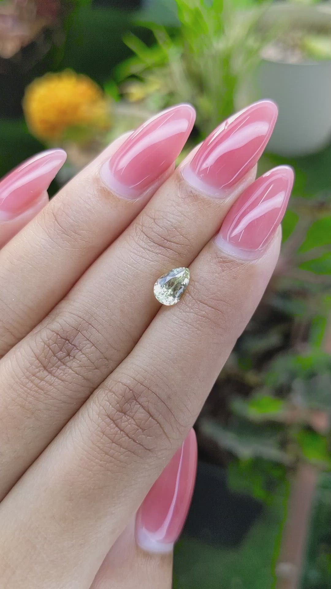 1.19 Ct. Chrysoberyl from Ceylon (Sri Lanka) Size Video