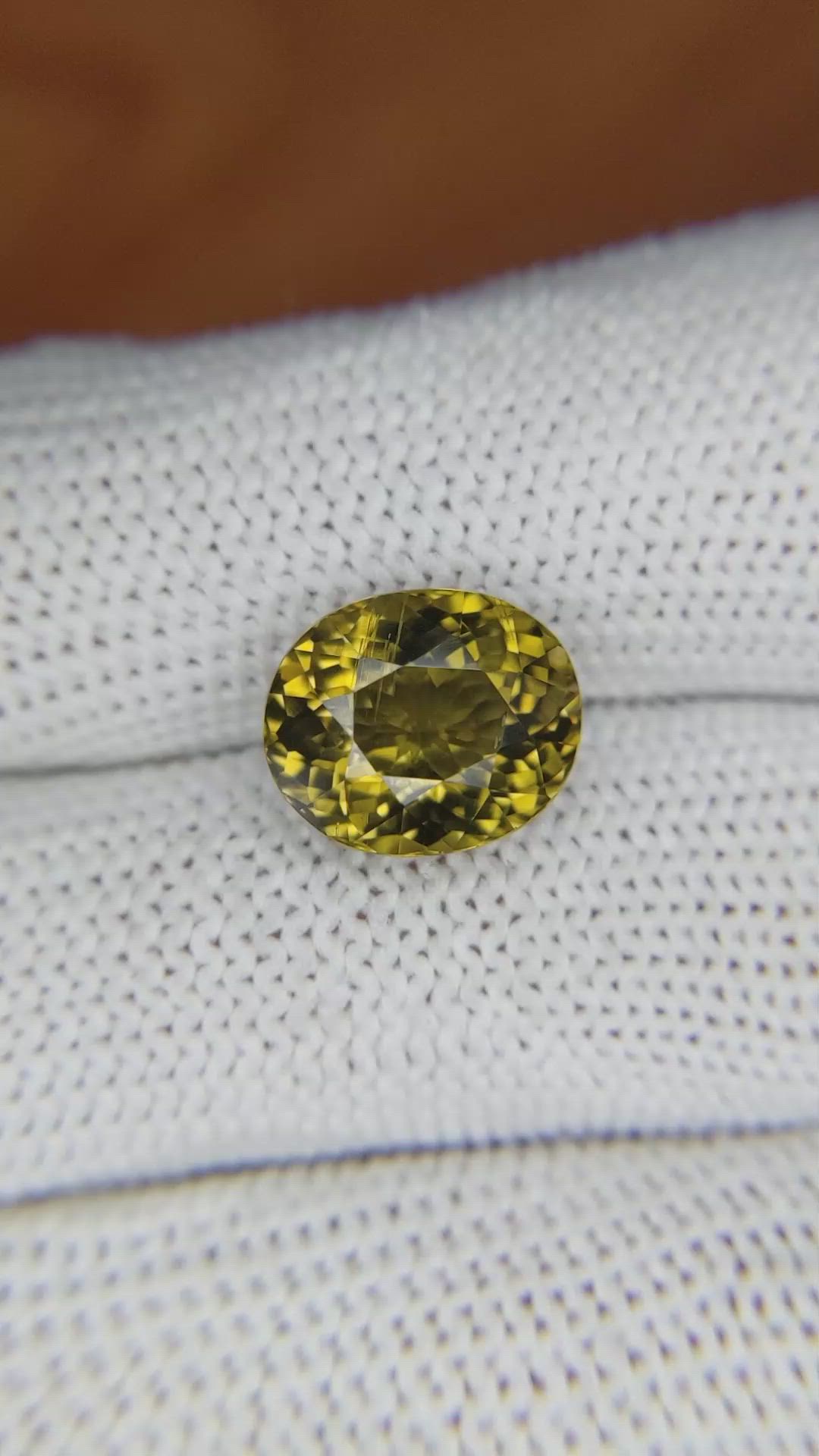 5.46 Ct. Tourmaline from Ceylon (Sri Lanka) Size Video