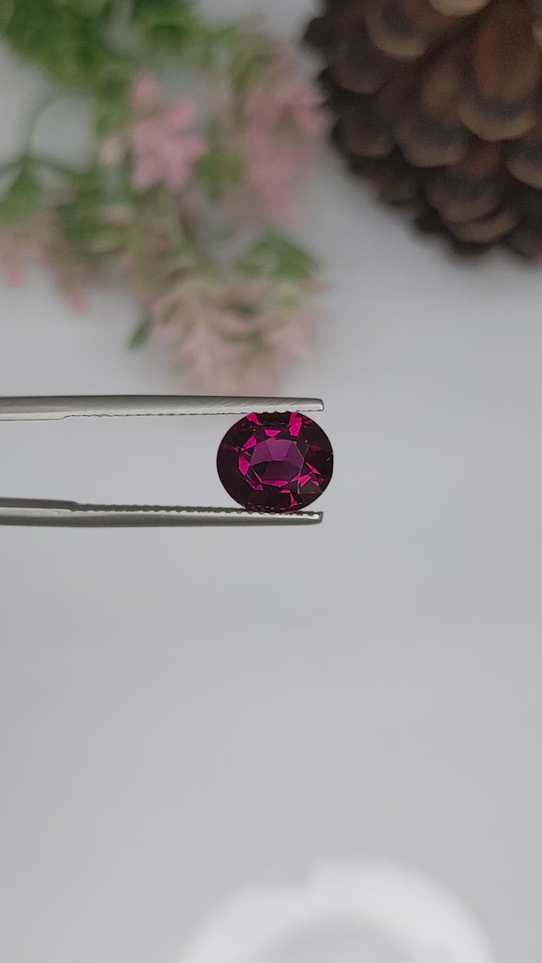 3.05 Ct. Garnet from Ceylon (Sri Lanka) Size Video