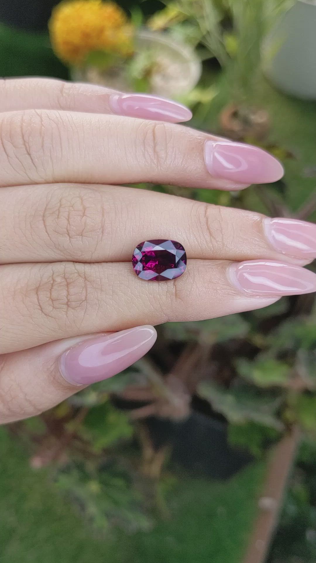 5.03 Ct. Garnet from Madagascar Size Video