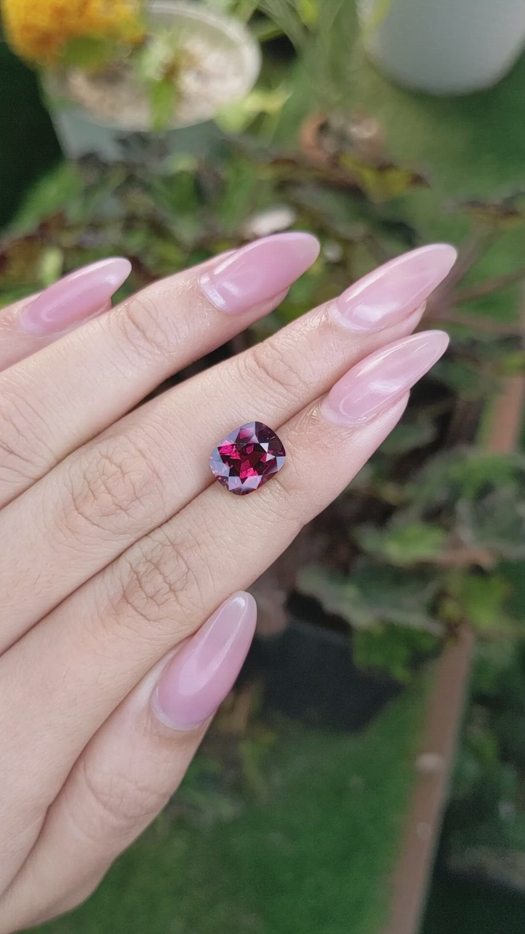 4.43 Ct. Garnet from Madagascar Size Video