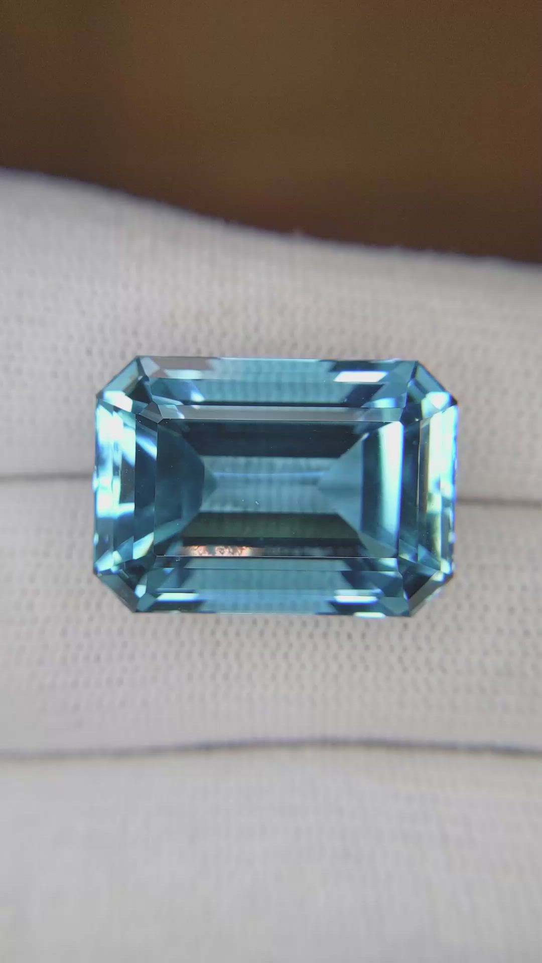 23.49 Ct. Aquamarine from Brazil Size Video