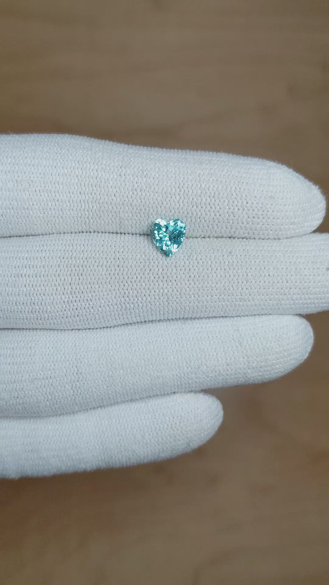 0.91 Ct. Paraiba Tourmaline from Mozambique Size Video