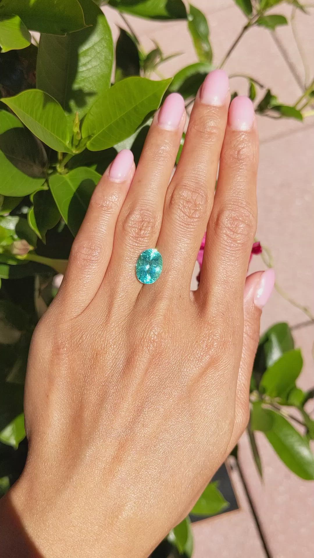4.10 Ct. Paraiba Tourmaline from Mozambique Size Video