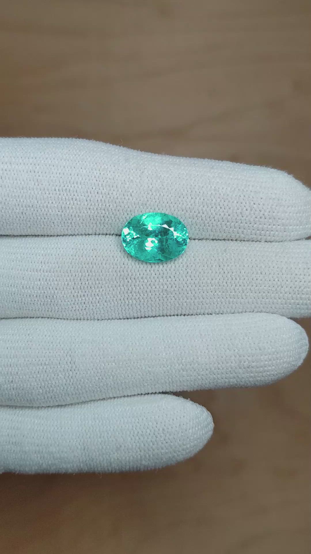 4.10 Ct. Paraiba Tourmaline from Mozambique Size Video