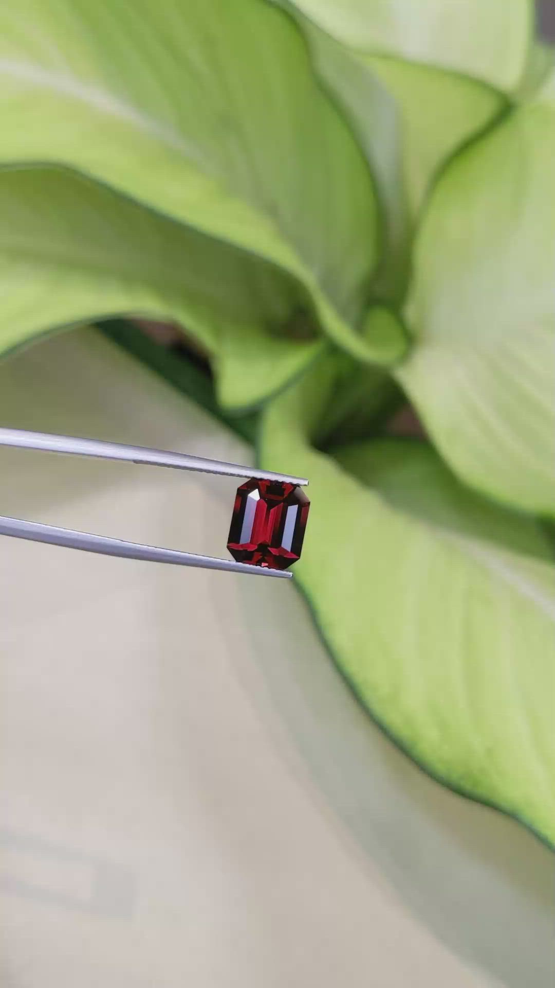 3.73 Ct. Garnet from Ceylon (Sri Lanka) Size Video