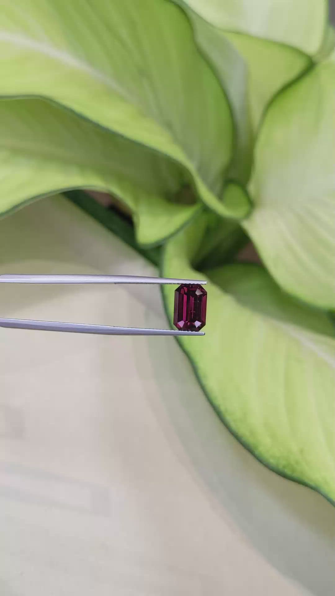 3.90 Ct. Garnet from Ceylon (Sri Lanka) Size Video