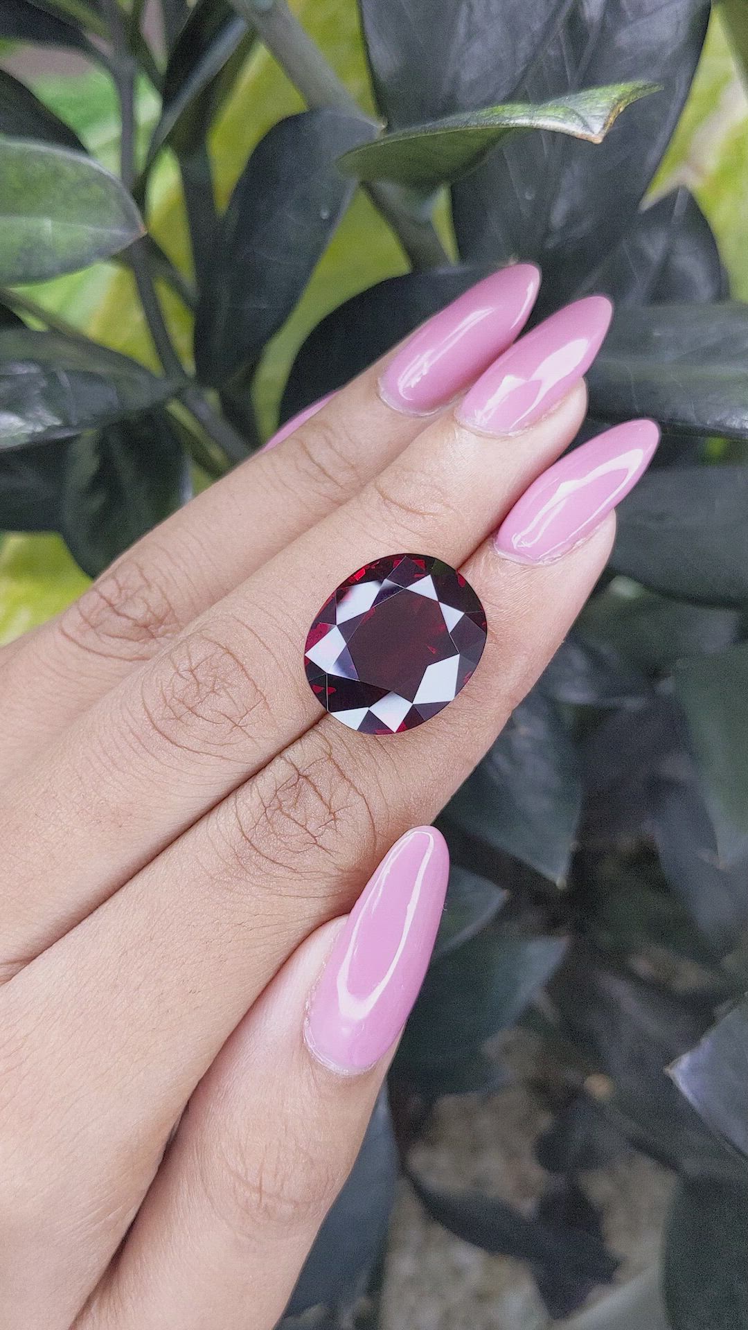21.46 Ct. Garnet from Tanzania Size Video