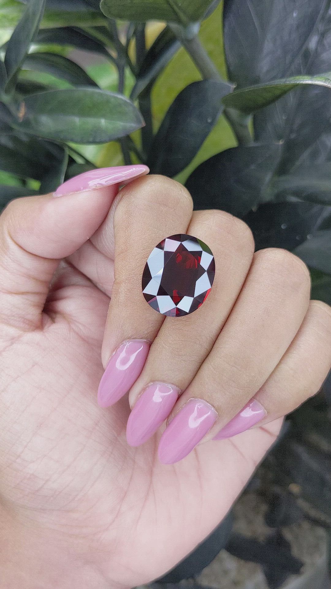 21.46 Ct. Garnet from Tanzania Size Video