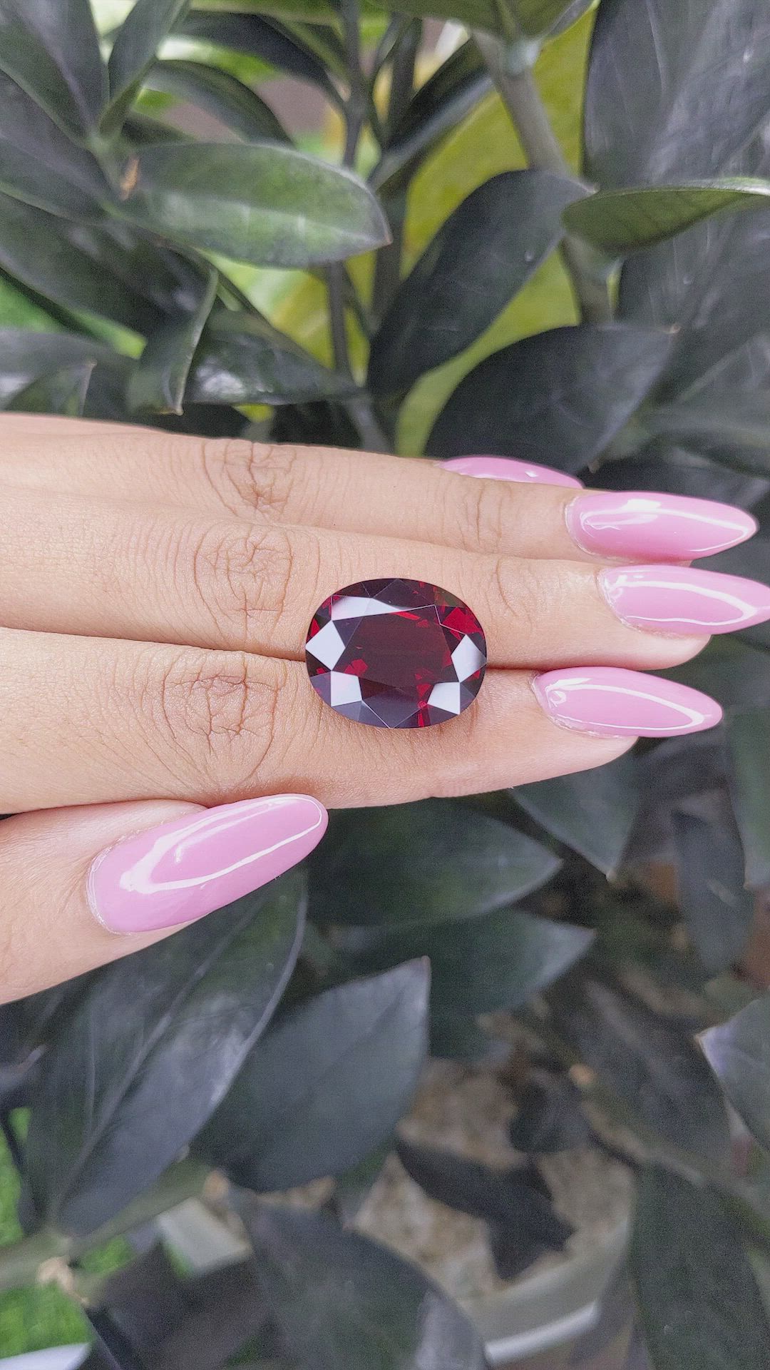 21.46 Ct. Garnet from Tanzania Size Video