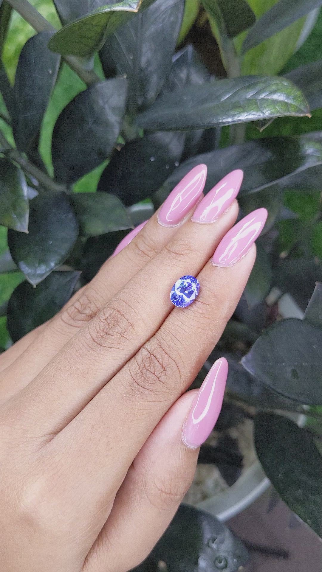 2.16 Ct. Tanzanite from Tanzania Size Video