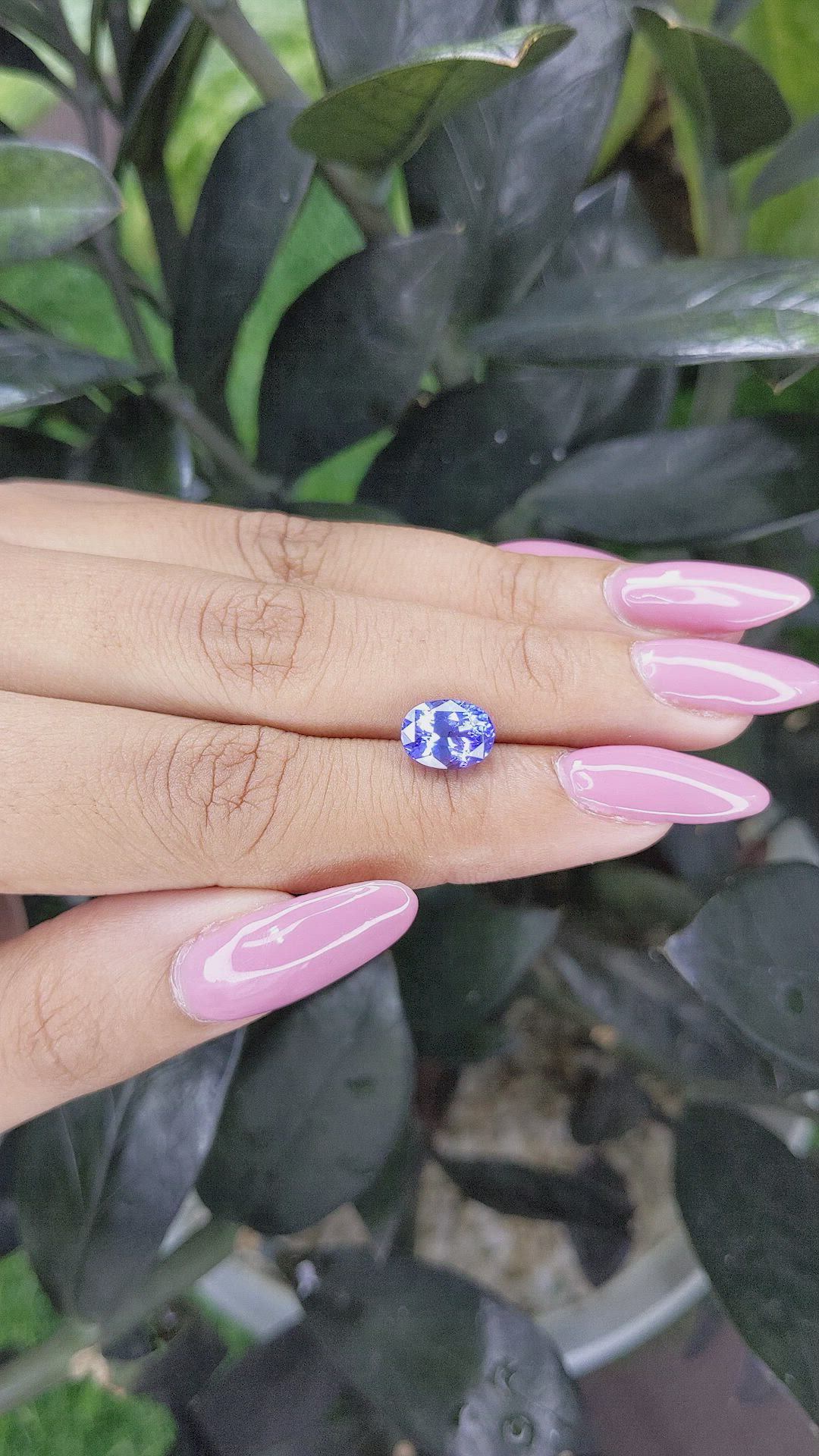 2.16 Ct. Tanzanite from Tanzania Size Video