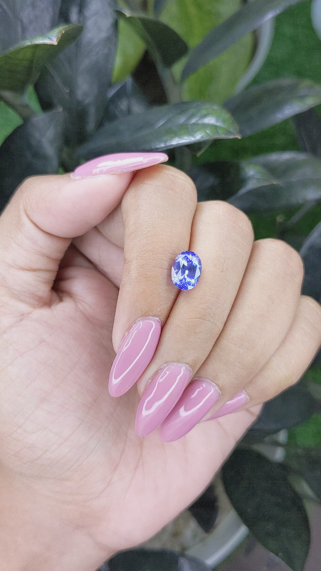 2.16 Ct. Tanzanite from Tanzania Size Video