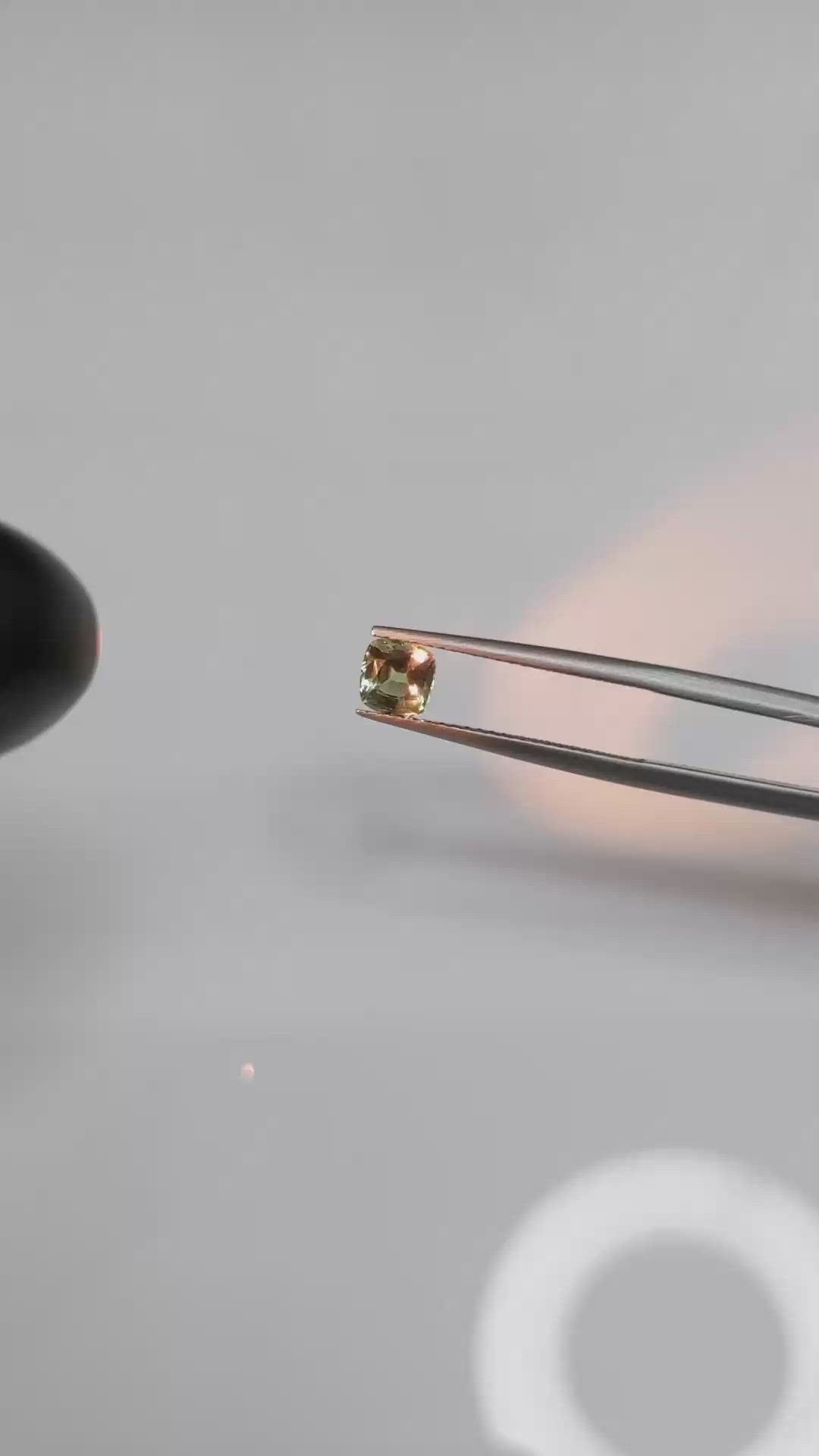 0.74 Ct. Alexandrite from Ceylon (Sri Lanka) Size Video
