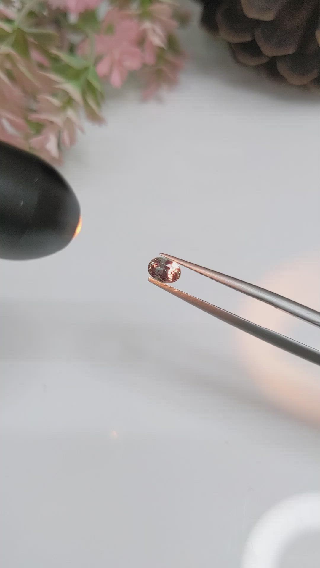 0.52 Ct. Alexandrite from Ceylon (Sri Lanka) Size Video