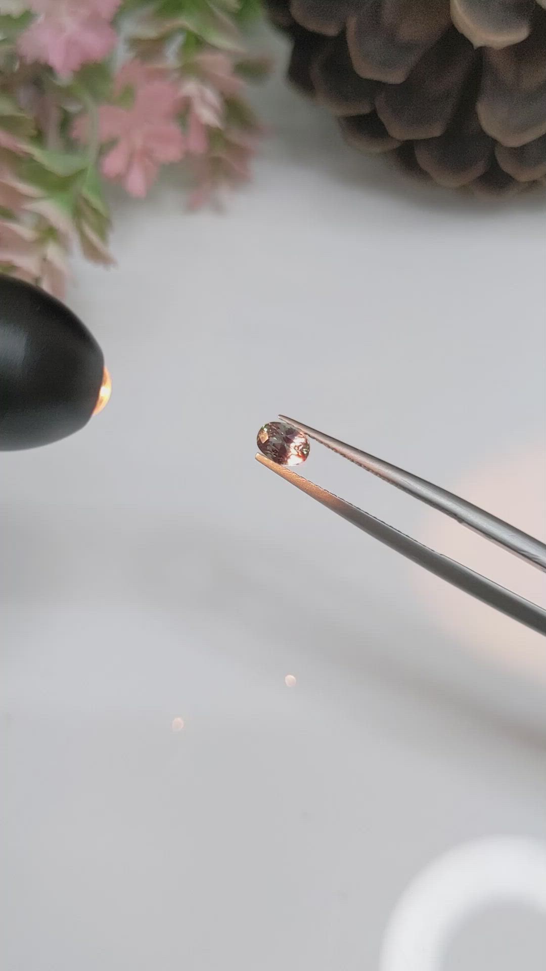 0.52 Ct. Alexandrite from Ceylon (Sri Lanka) Size Video