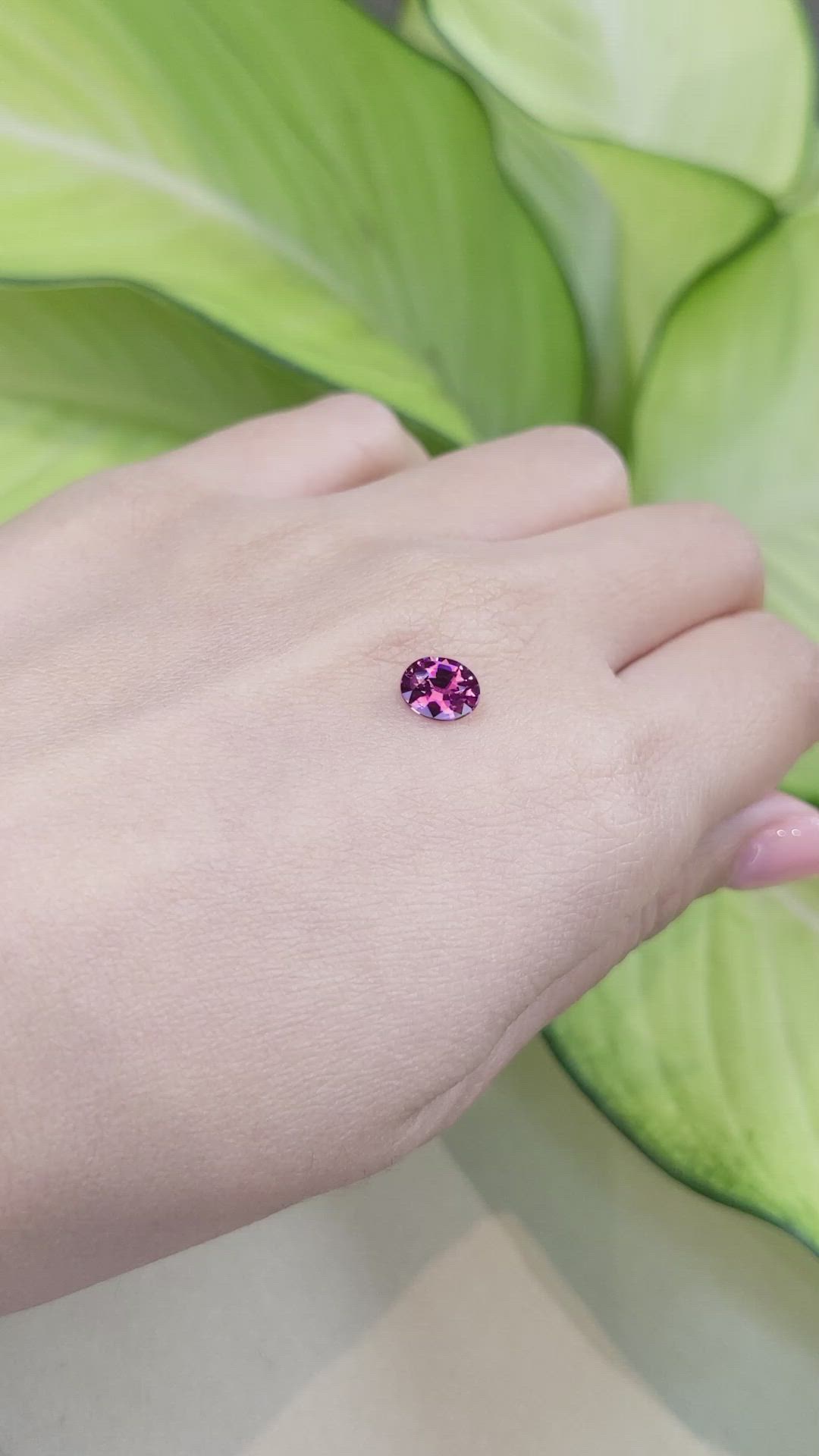 1.04 Ct. Garnet from Ceylon (Sri Lanka) Size Video