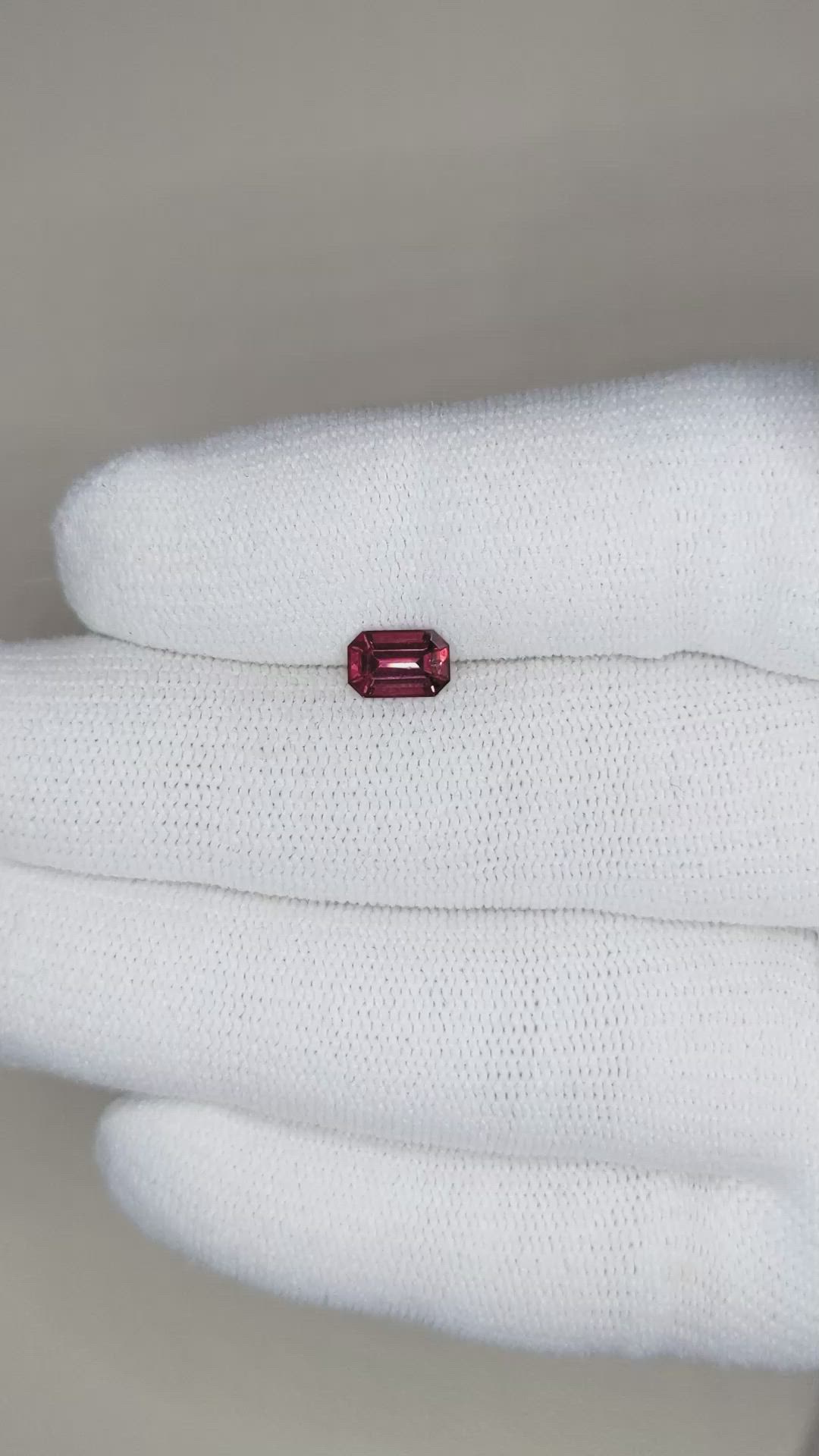0.89 Ct. Garnet from Ceylon (Sri Lanka) Size Video