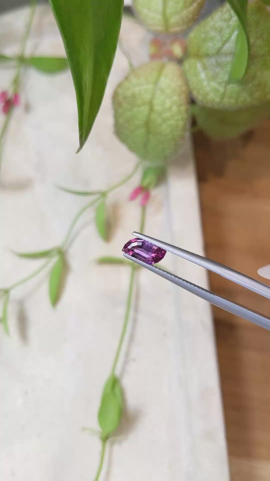 0.86 Ct. Garnet from Ceylon (Sri Lanka) Size Video