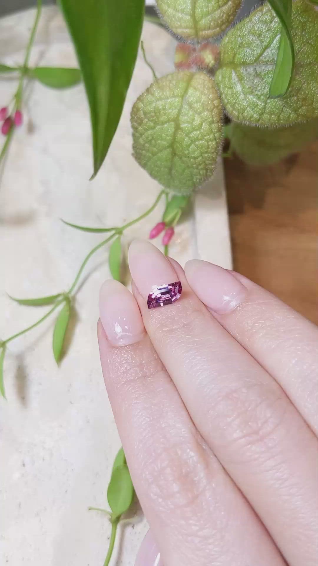 0.86 Ct. Garnet from Ceylon (Sri Lanka) Size Video