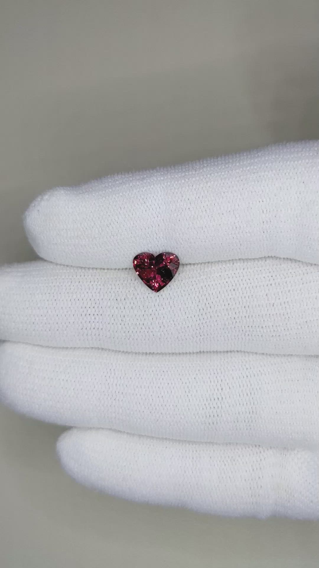 1.60 Ct. Garnet from Ceylon (Sri Lanka) Size Video