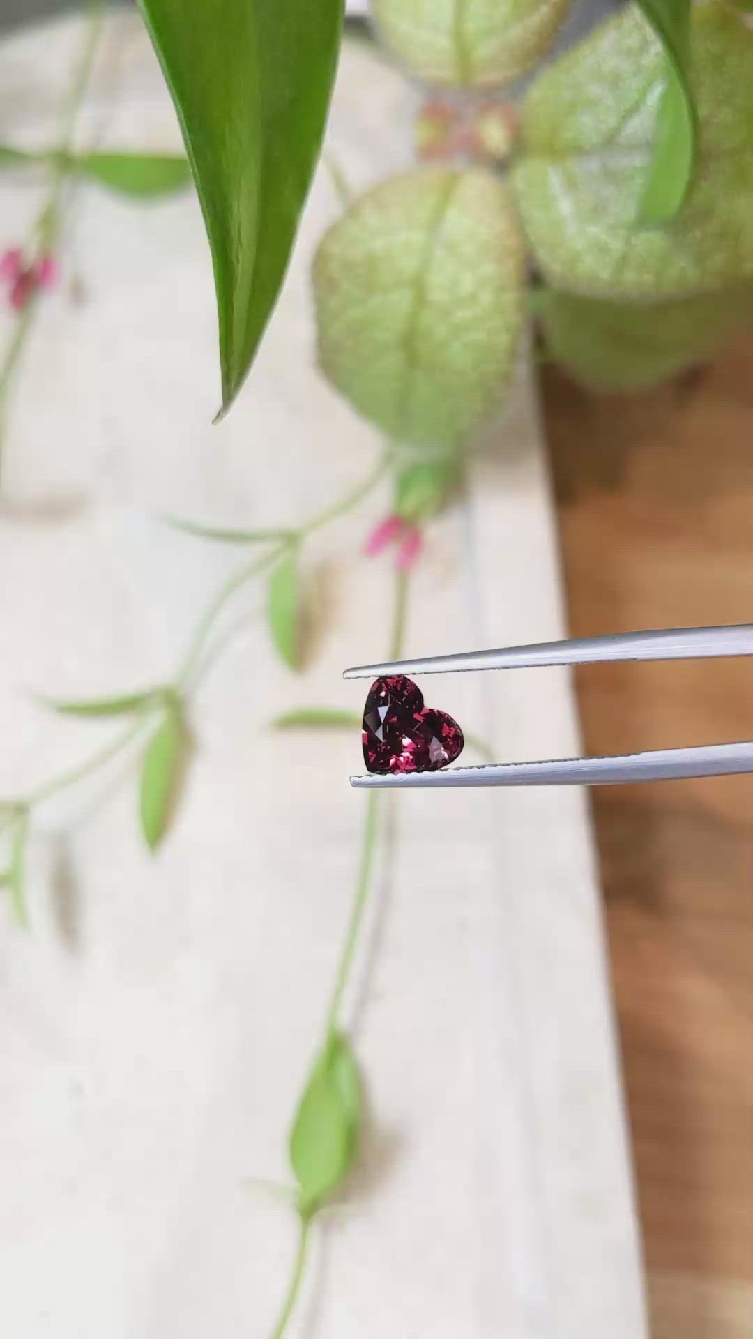 1.60 Ct. Garnet from Ceylon (Sri Lanka) Size Video